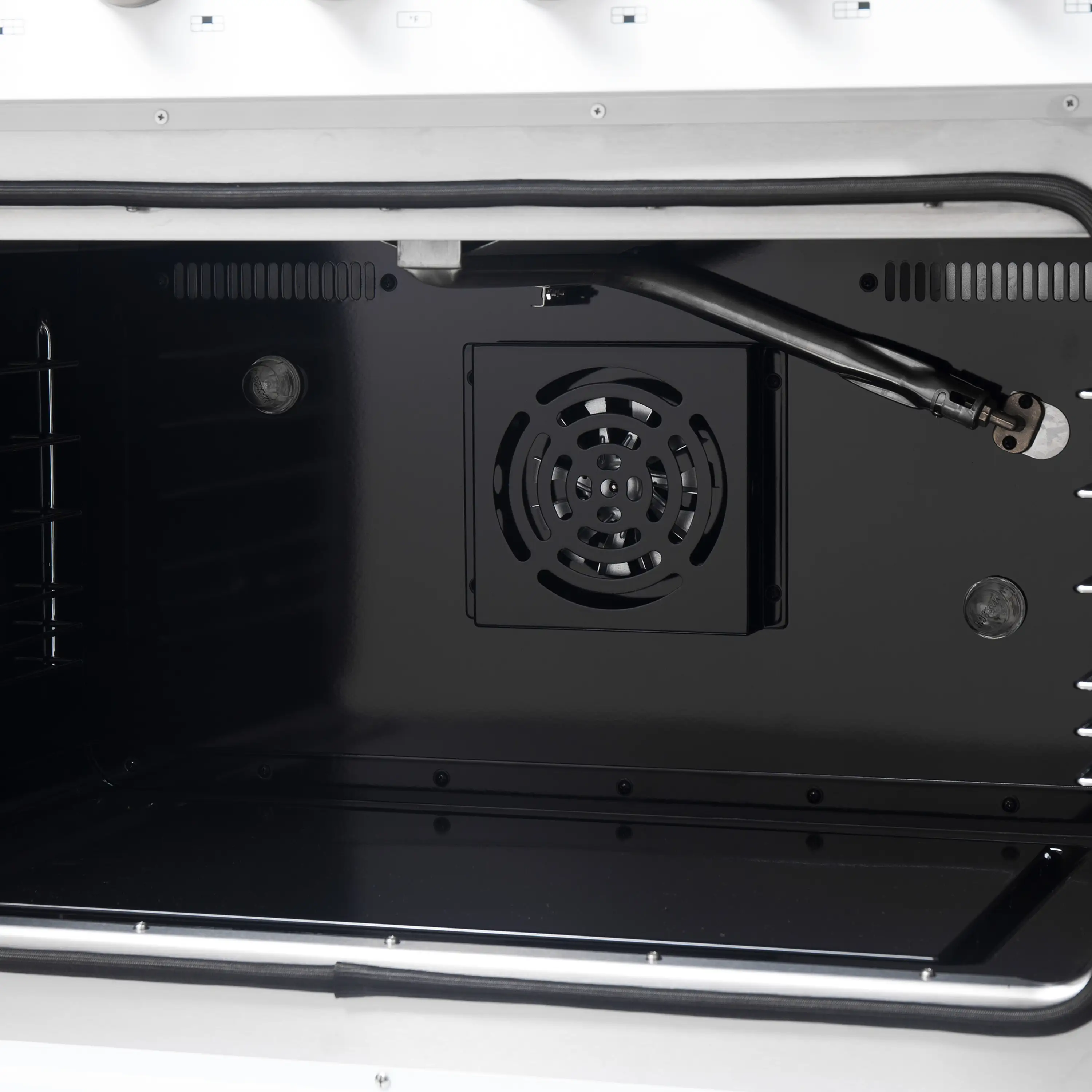Forno Galiano 36-Inch French Door Gas Range with 6 Burners and 5.36 Cu.Ft. Convection Oven in White with Antique Brass Trim (FFSGS6444-36WHT) - Image 15