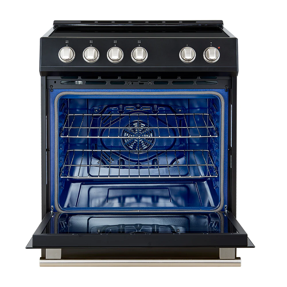 Forno Leonardo Espresso 30-Inch Induction Range in Black with Stainless Steel Trim (FFSIN0982-30BLK) - Image 3