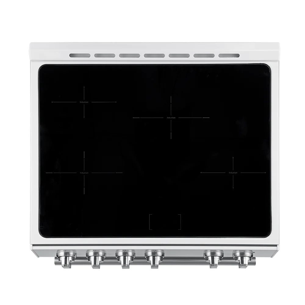 Forno Leonardo Espresso 30-Inch Induction Range in White with Stainless Steel Trim (FFSIN0982-30WHT) - Image 5