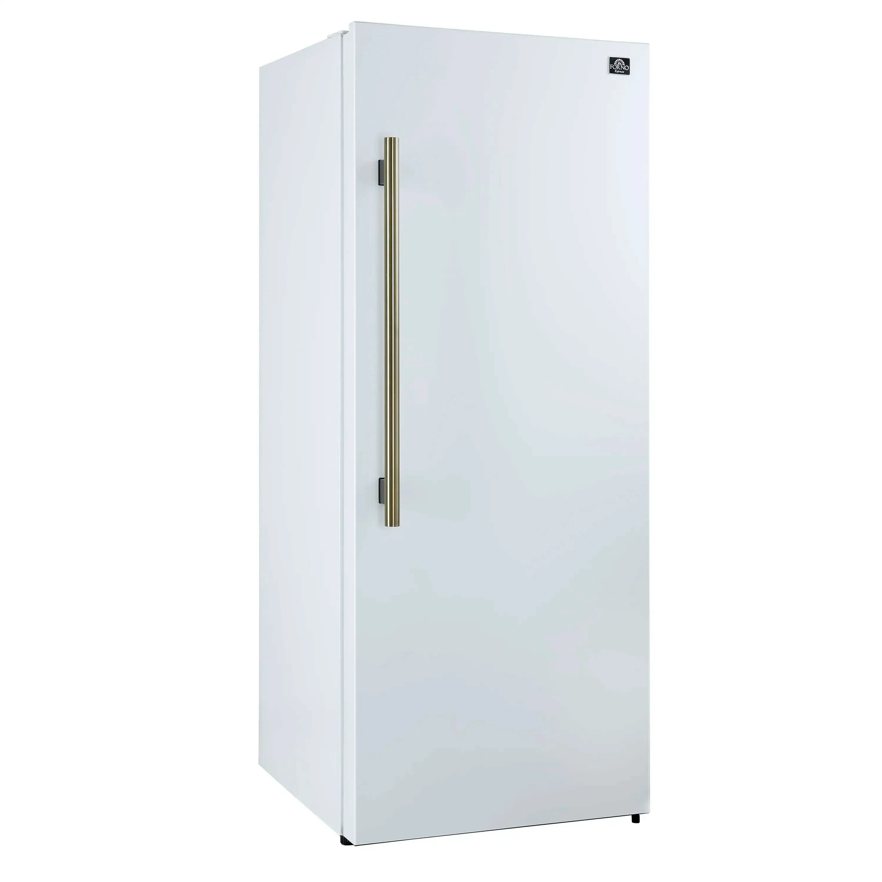 Forno Maderno 60-Inch 27.2 Cu. Ft. Built-In Convertible Refrigerator and Freezer in White with Modern Grille Trim and Antique Brass Handles (FFFFD1722-60SG-WHT) - Image 10