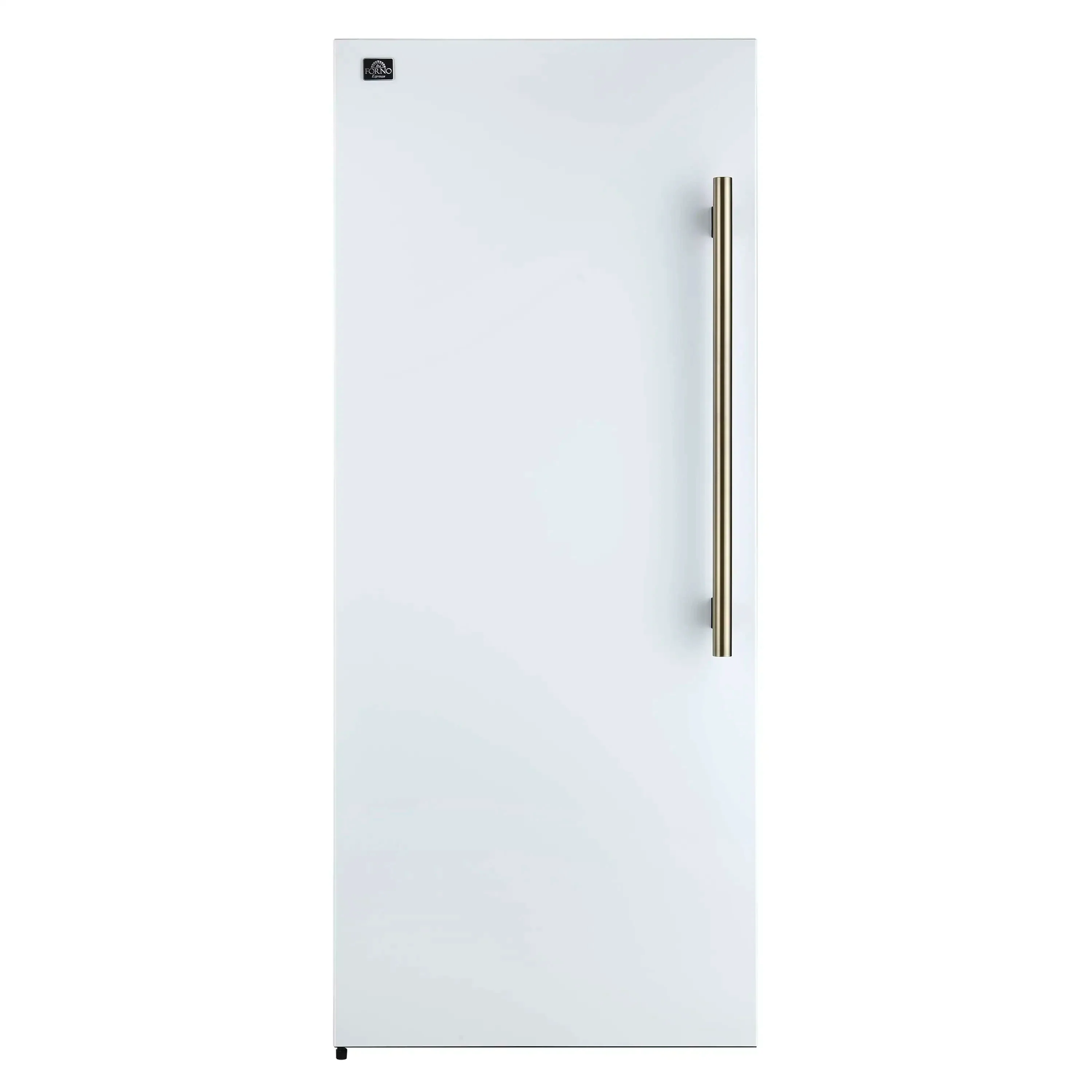 Forno Maderno 60-Inch 27.2 Cu. Ft. Built-In Convertible Refrigerator and Freezer in White with Modern Grille Trim and Antique Brass Handles (FFFFD1722-60SG-WHT) - Image 11