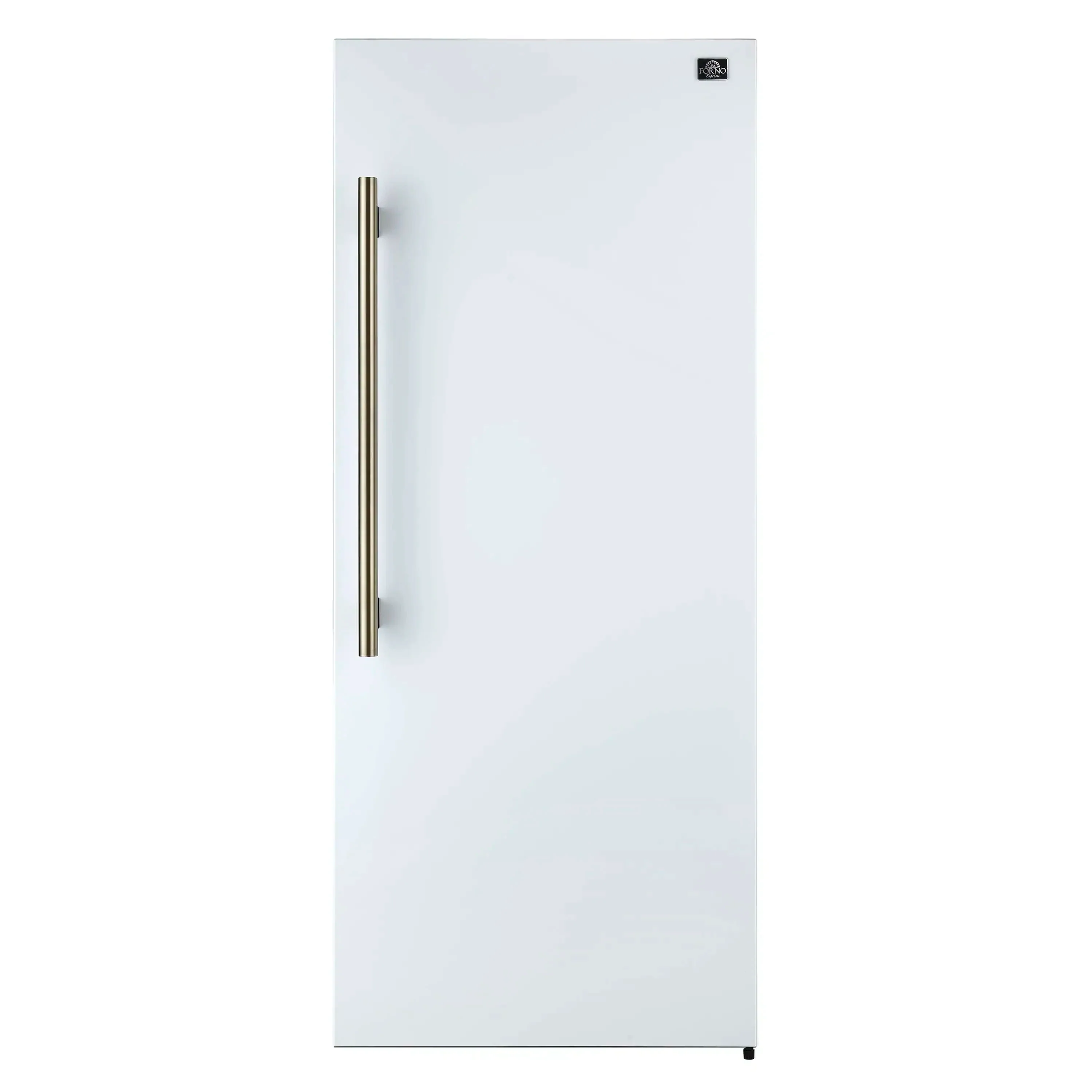 Forno Maderno 60-Inch 27.2 Cu. Ft. Built-In Convertible Refrigerator and Freezer in White with Modern Grille Trim and Antique Brass Handles (FFFFD1722-60SG-WHT) - Image 12