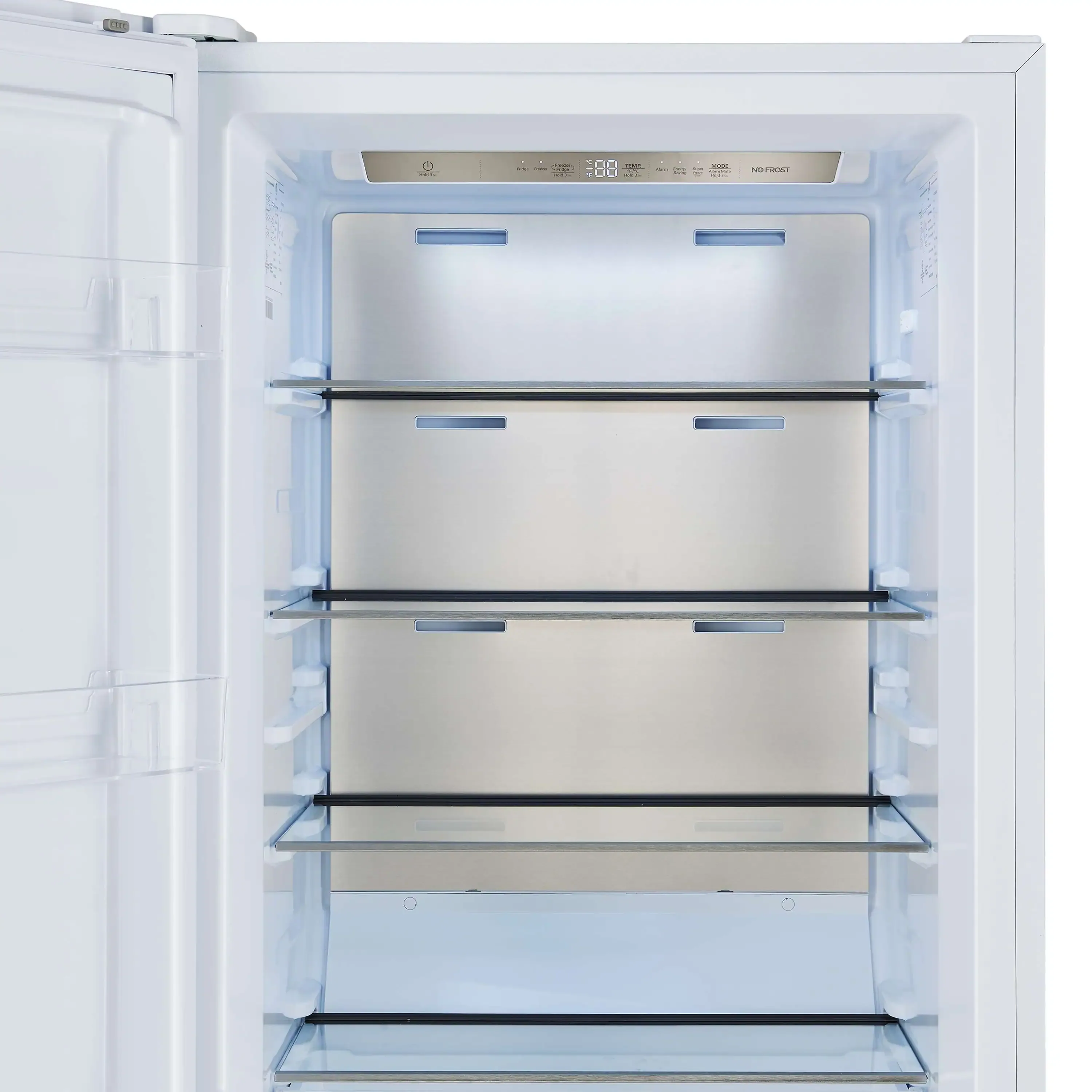 Forno Maderno 60-Inch 27.2 Cu. Ft. Built-In Convertible Refrigerator and Freezer in White with Modern Grille Trim and Antique Brass Handles (FFFFD1722-60SG-WHT) - Image 17