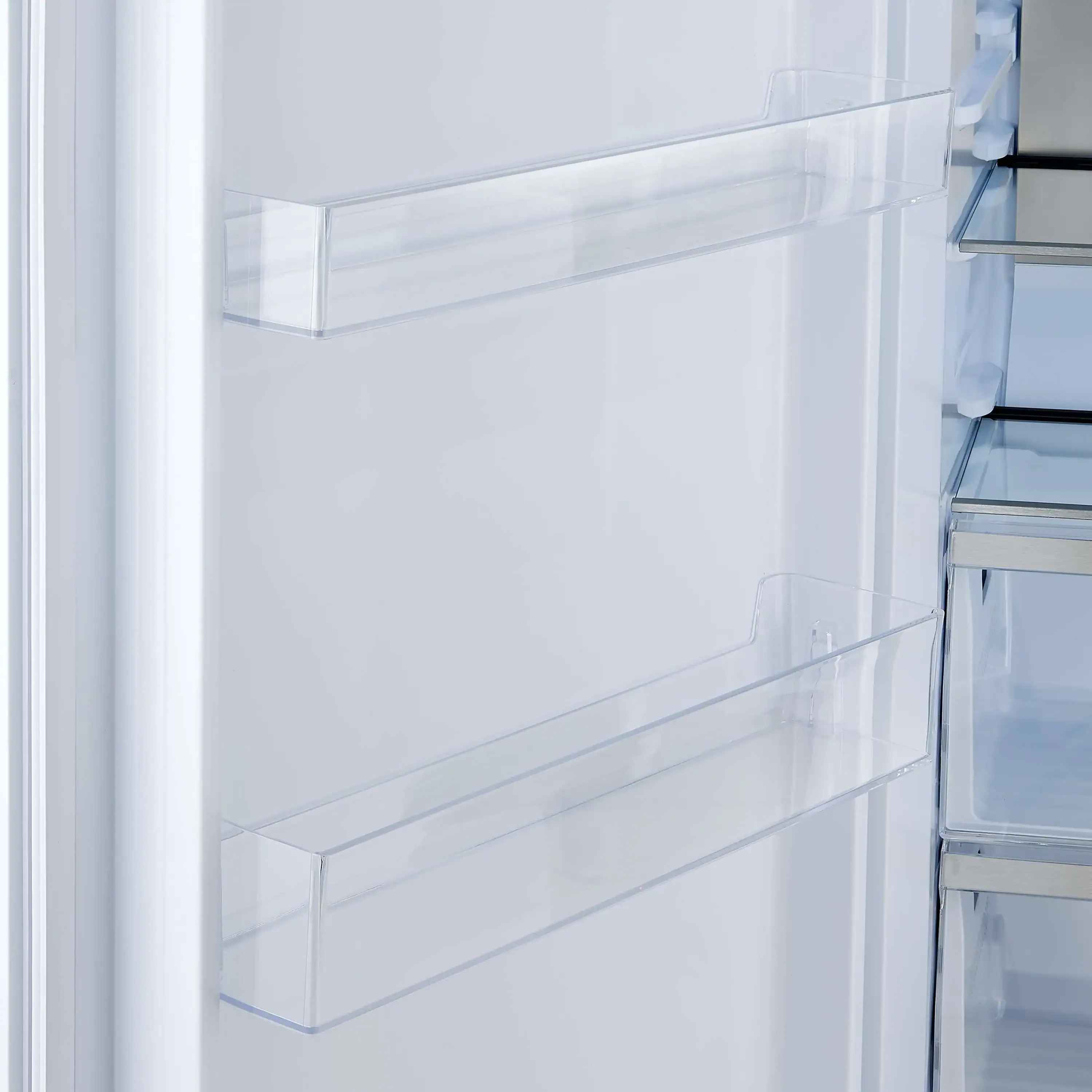 Forno Maderno 60-Inch 27.2 Cu. Ft. Built-In Convertible Refrigerator and Freezer in White with Modern Grille Trim and Antique Brass Handles (FFFFD1722-60SG-WHT) - Image 23