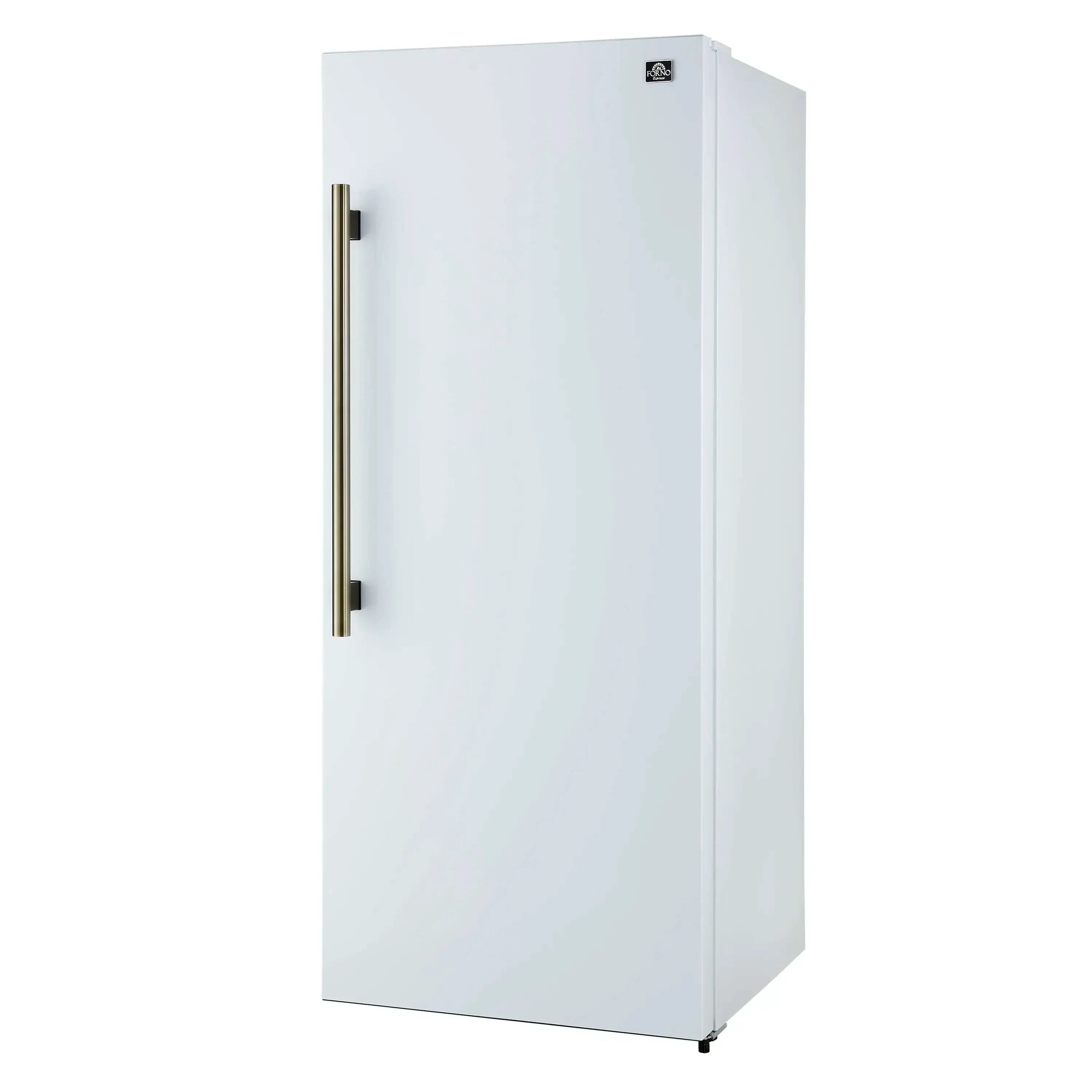 Forno Maderno 60-Inch 27.2 Cu. Ft. Built-In Convertible Refrigerator and Freezer in White with Modern Grille Trim and Antique Brass Handles (FFFFD1722-60SG-WHT) - Image 8