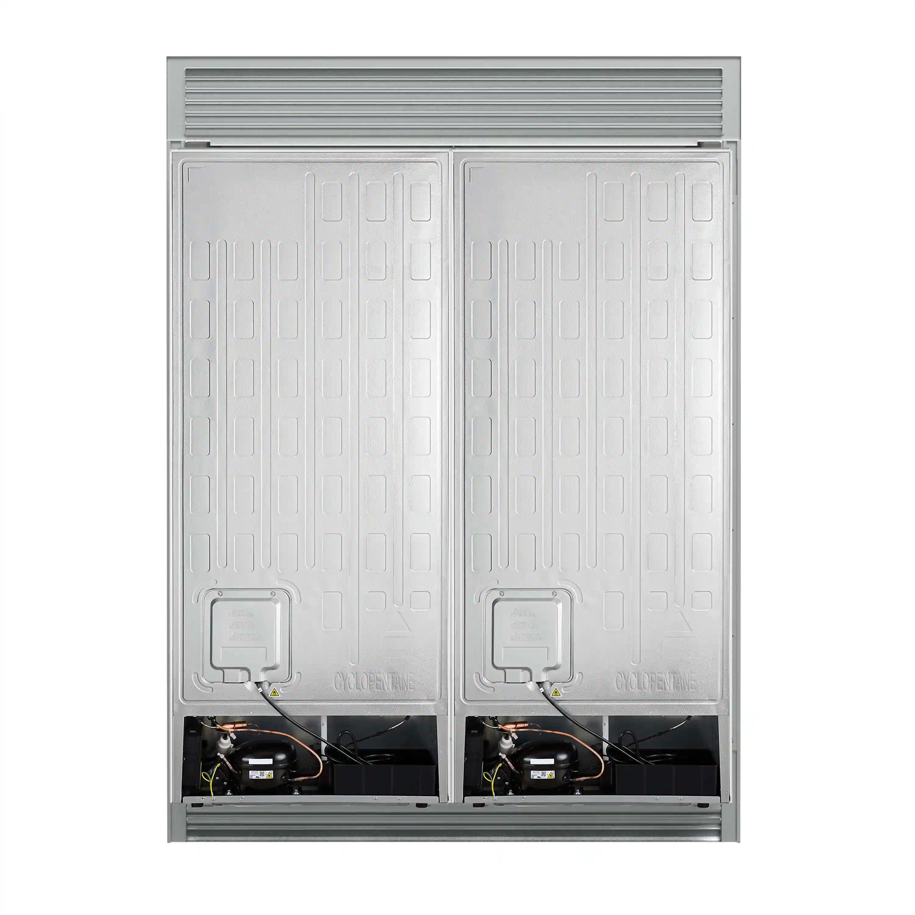 Forno Maderno 60-Inch 27.2 Cu. Ft. Built-In Convertible Refrigerator and Freezer in Stainless Steel with Modern Grille Trim (FFFFD1722-60SG) - Image 10