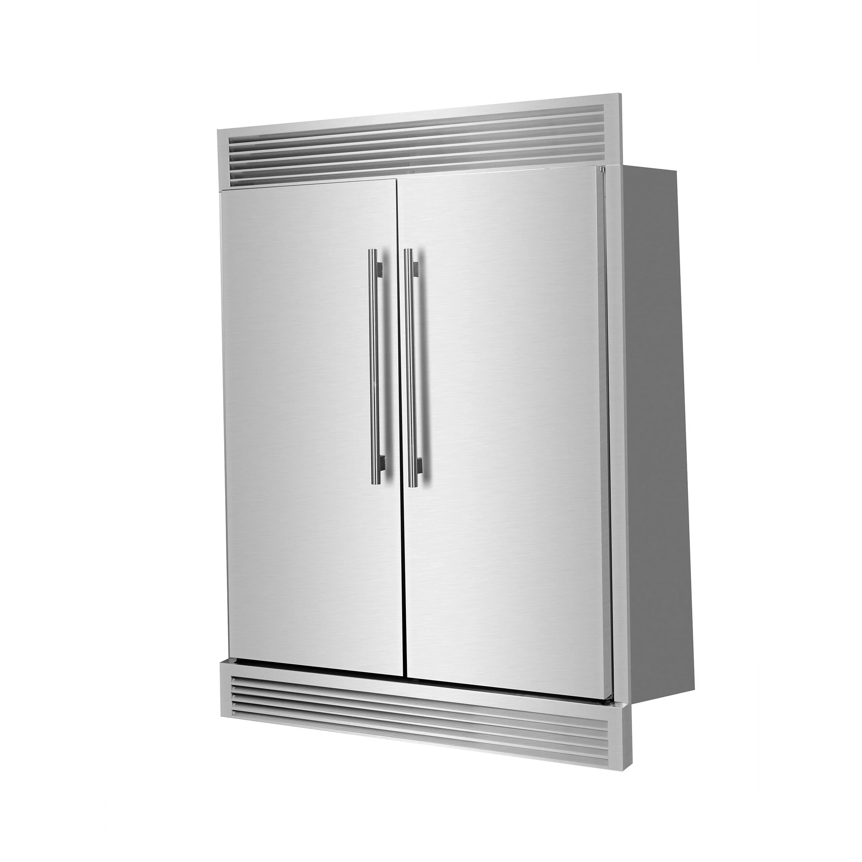 Forno Maderno 60-Inch 27.2 Cu. Ft. Built-In Convertible Refrigerator and Freezer in Stainless Steel with Modern Grille Trim (FFFFD1722-60SG) - Image 4