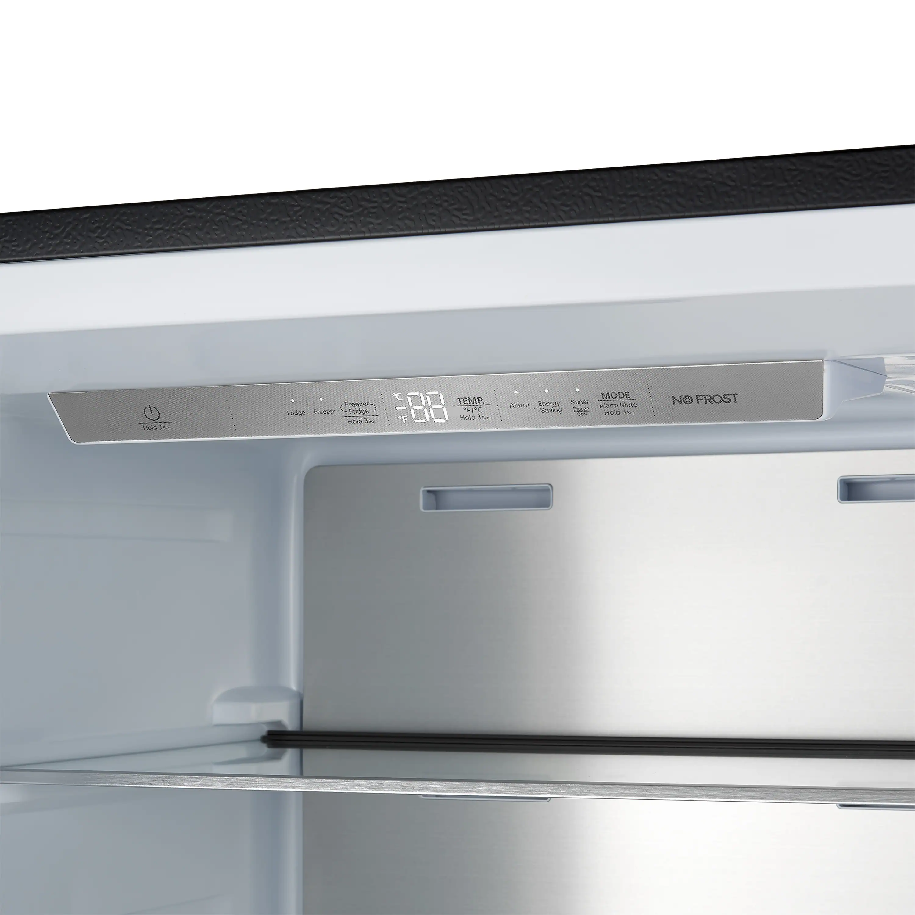 Forno Maderno 28-Inch 13.6 Cu.Ft. Convertible Upright Freezer/Refrigerator in Black with Antique Brass Handle, Left Swing (FFFFD1722-28BLK-LS) - Image 10