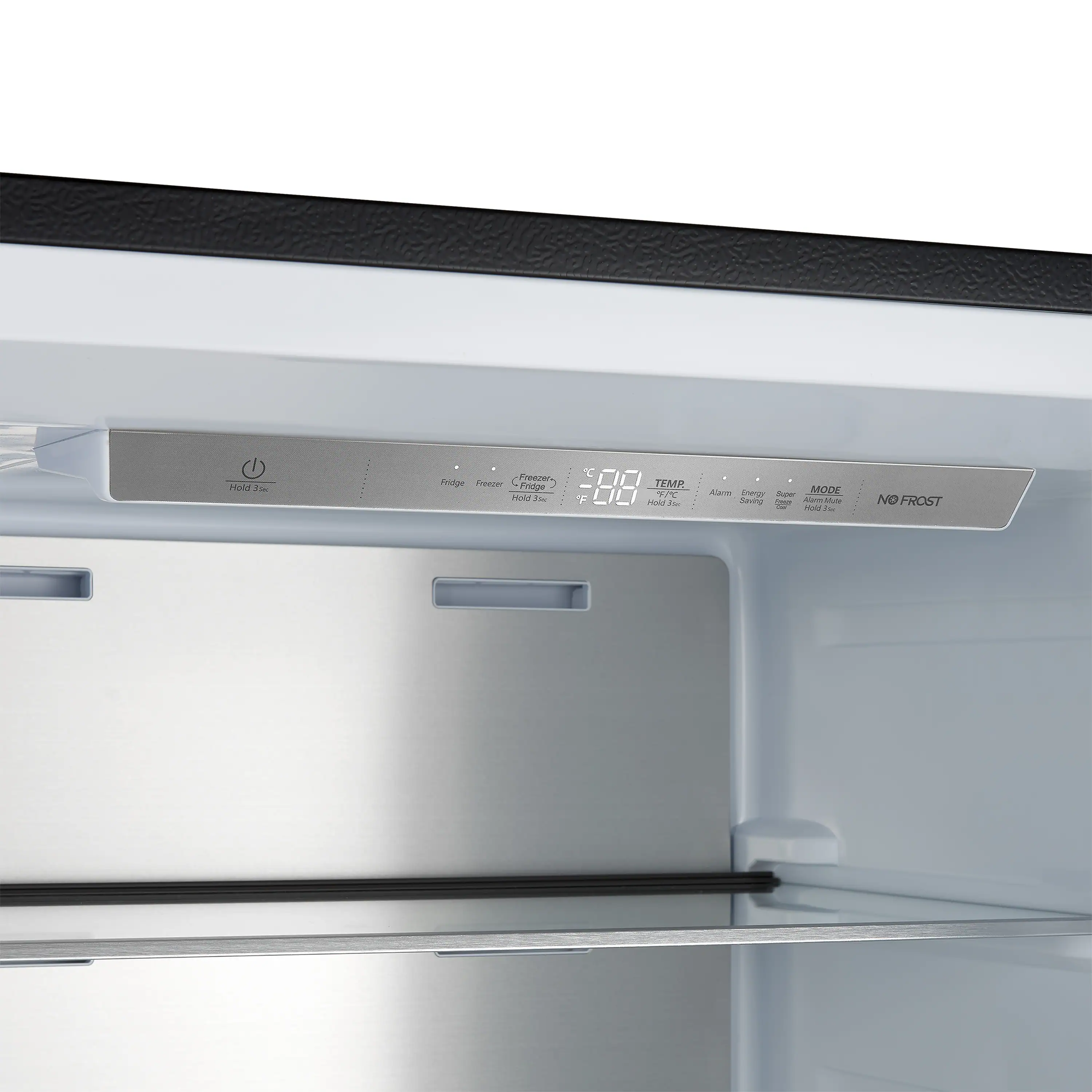 Forno Maderno 28-Inch 13.6 Cu.Ft. Convertible Upright Freezer/Refrigerator in Black with Antique Brass Handle, Right Swing (FFFFD1722-28BLK-RS) - Image 10