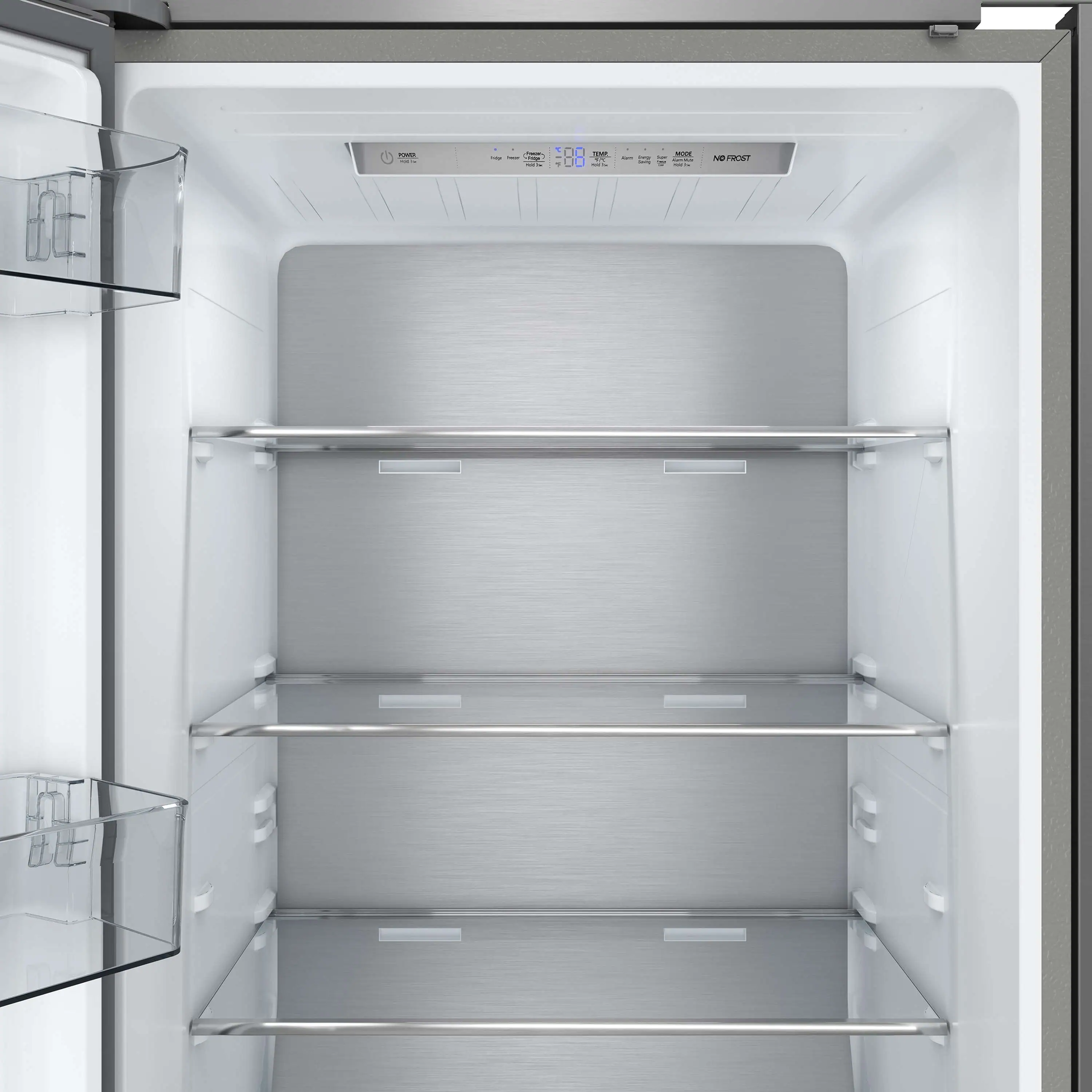 Forno Maderno 28-Inch Built-In 13.6 Cu.Ft. Convertible Refrigerator in Stainless Steel, Left Swing with Decorative Grille (FFFFD1722-32LSG) - Image 8