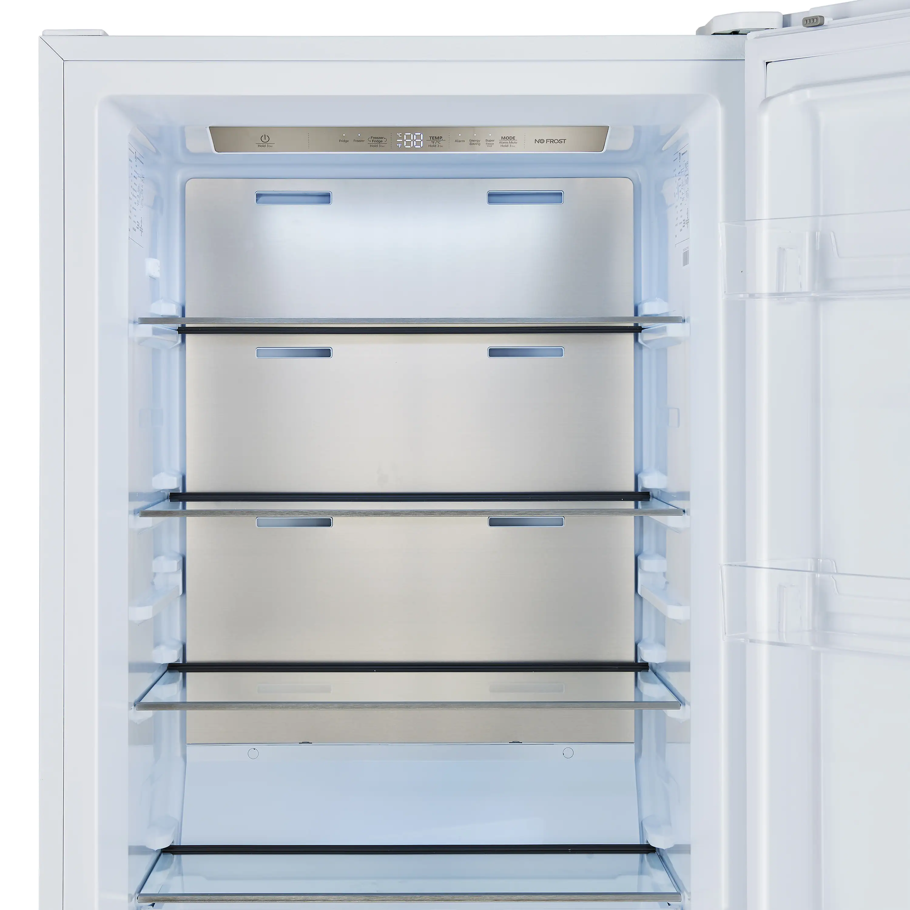 Forno Maderno 28-Inch Built-In 13.6 Cu.Ft. Convertible Refrigerator in White with Antique Brass Handle, Right Swing with Decorative Grille (FFFFD1722-32RSG-WHT) - Image 11