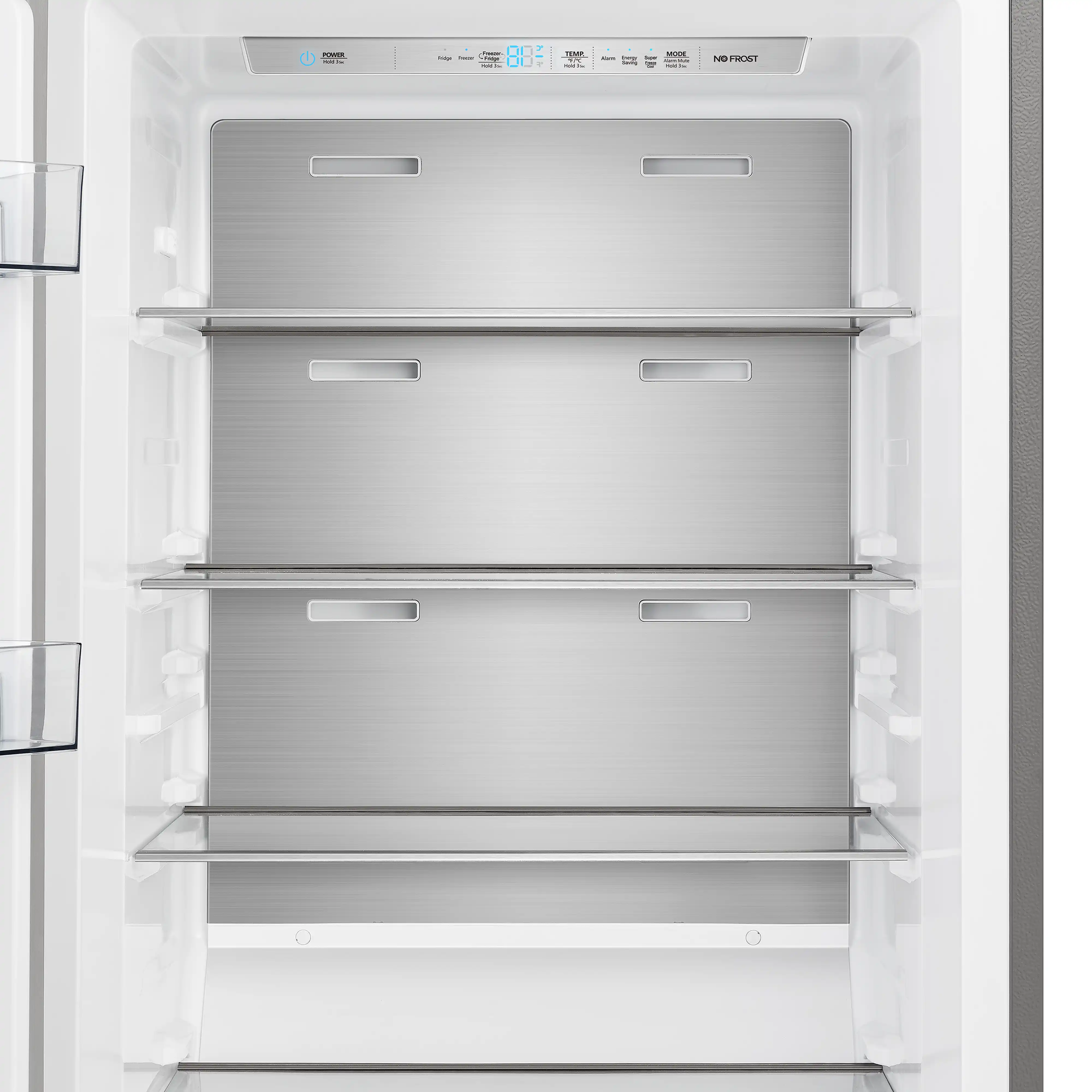 Forno Maderno 28-Inch Convertible Built-In Refrigerator/Freezer with 4-Inch Decorative Grille Trim, 13.6 cu.ft., Left Hinge in Stainless Steel (FFFFD1722-32LS) - Image 5