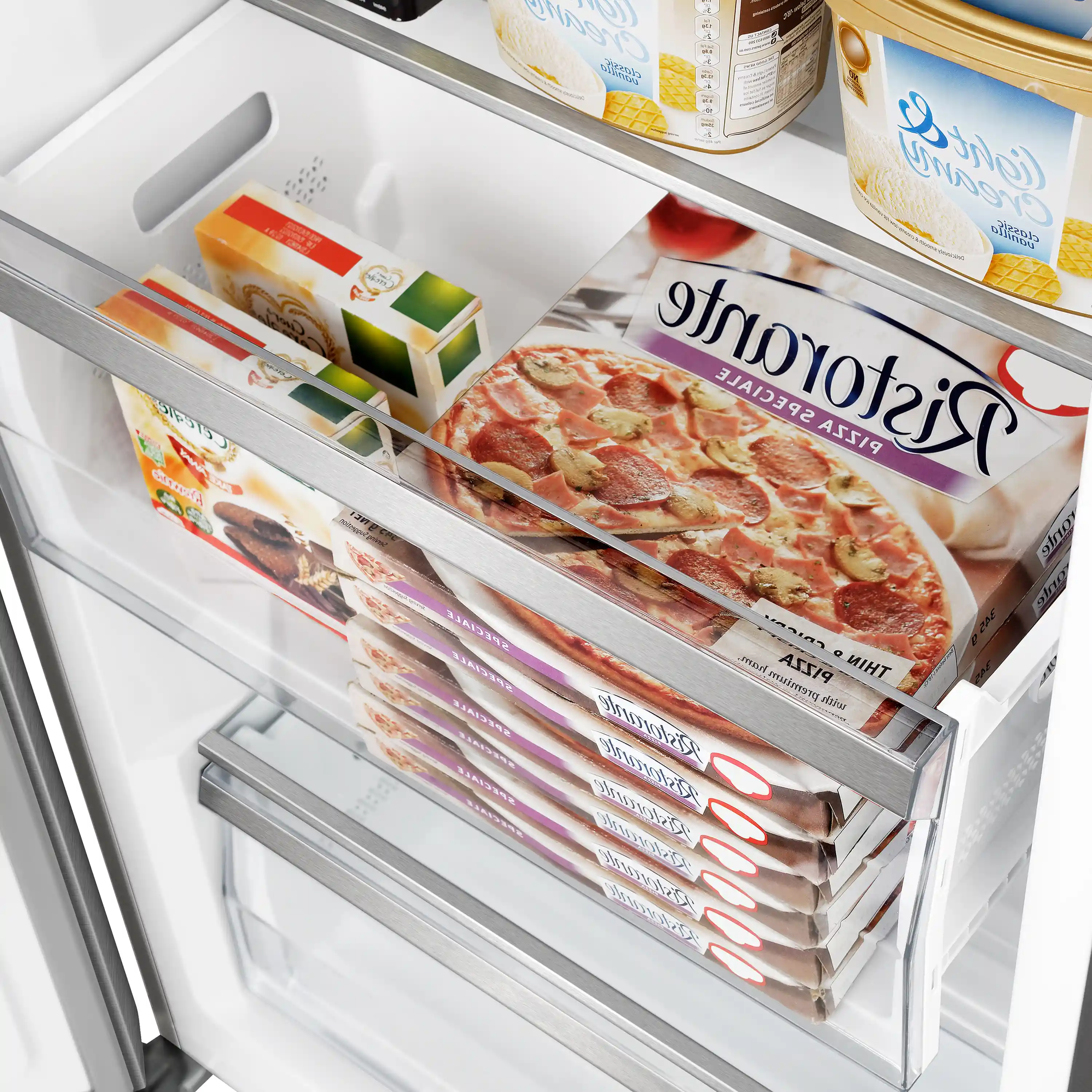 Forno Maderno 28-Inch Convertible Built-In Refrigerator/Freezer with 4-Inch Decorative Grille Trim, 13.6 cu.ft., Left Hinge in Stainless Steel (FFFFD1722-32LS) - Image 9