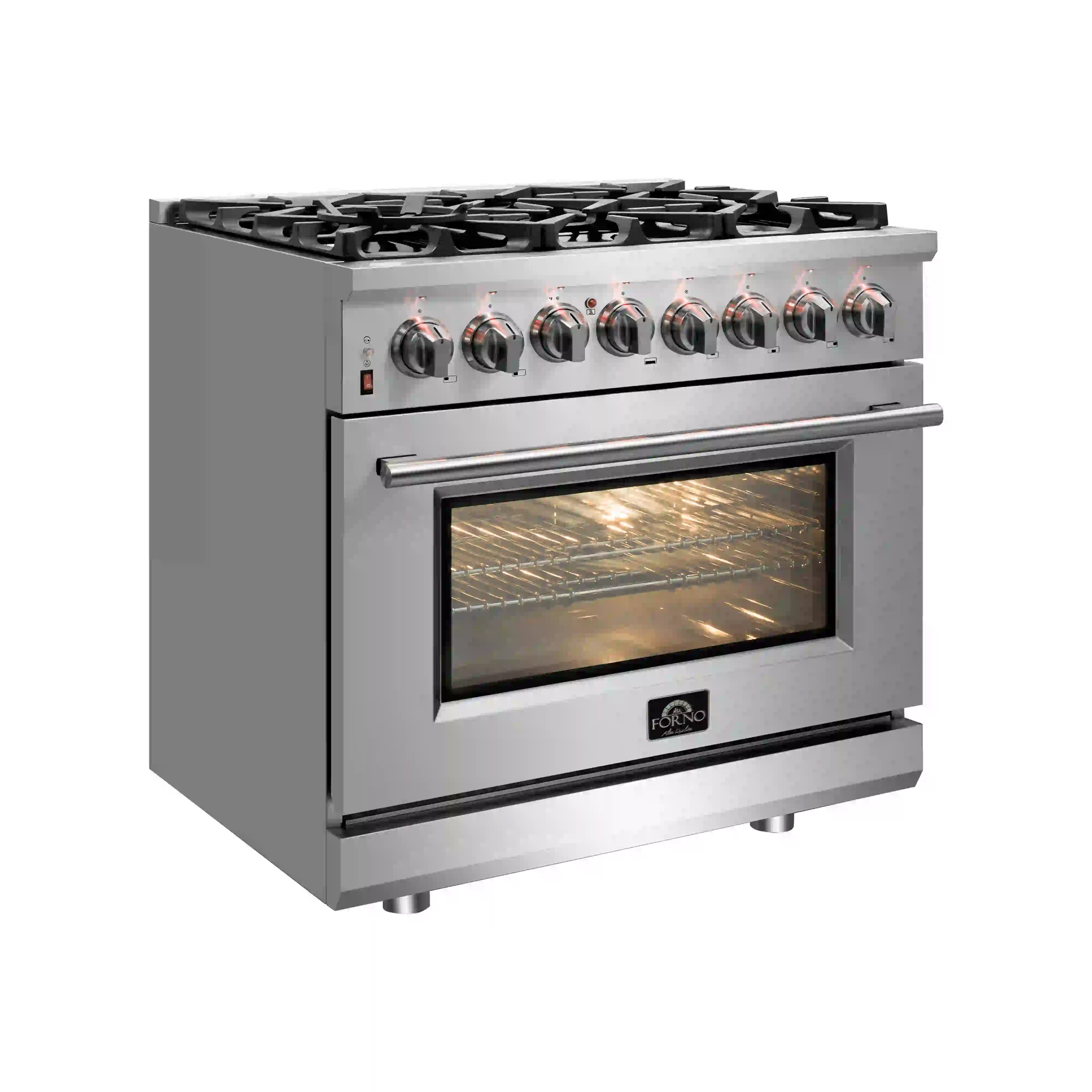 Forno Massimo 30-Inch Dual Fuel Range in Stainless Steel (FFSGS6125-30) - Image 4