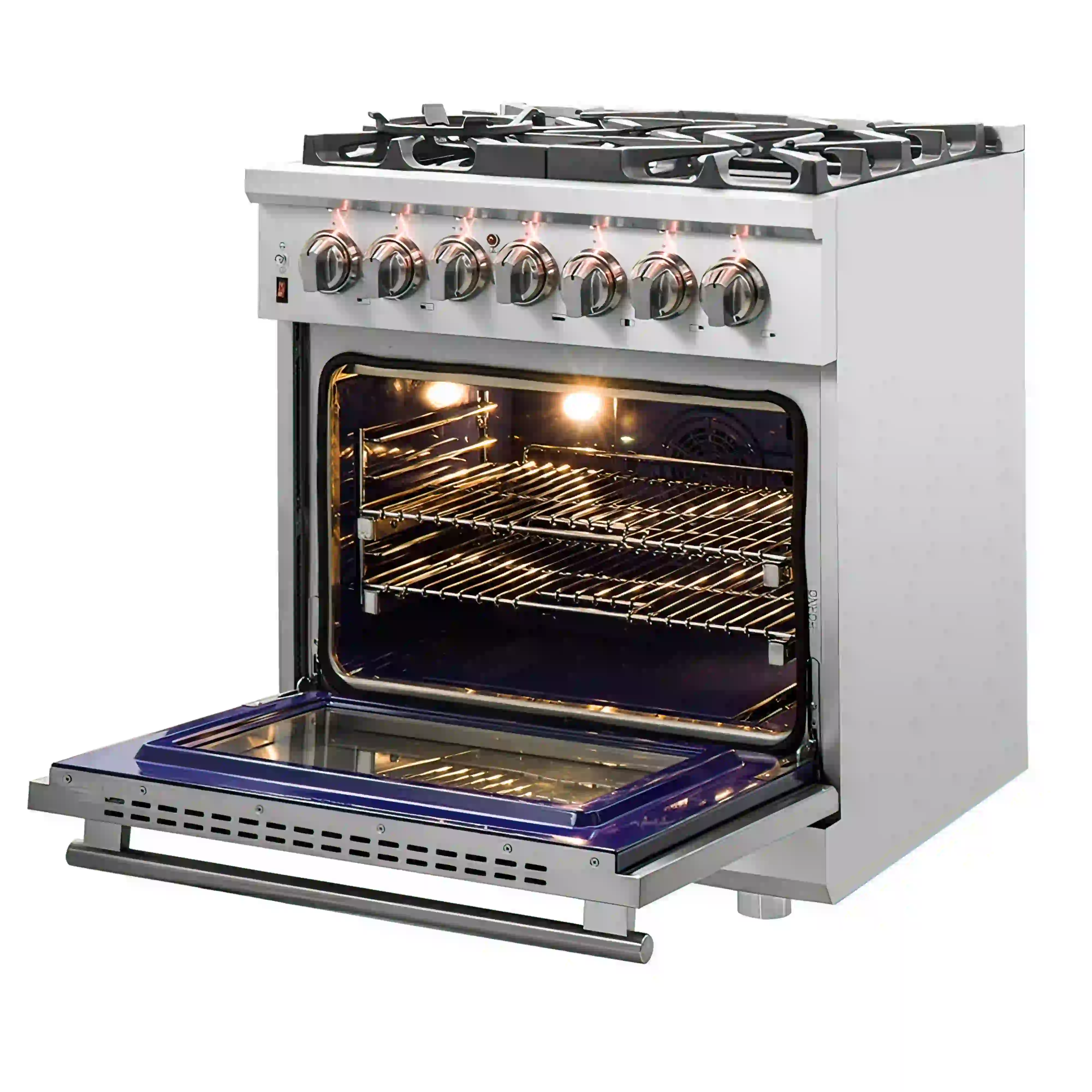 Forno Massimo 30-Inch Dual Fuel Range in Stainless Steel (FFSGS6125-30) - Image 5