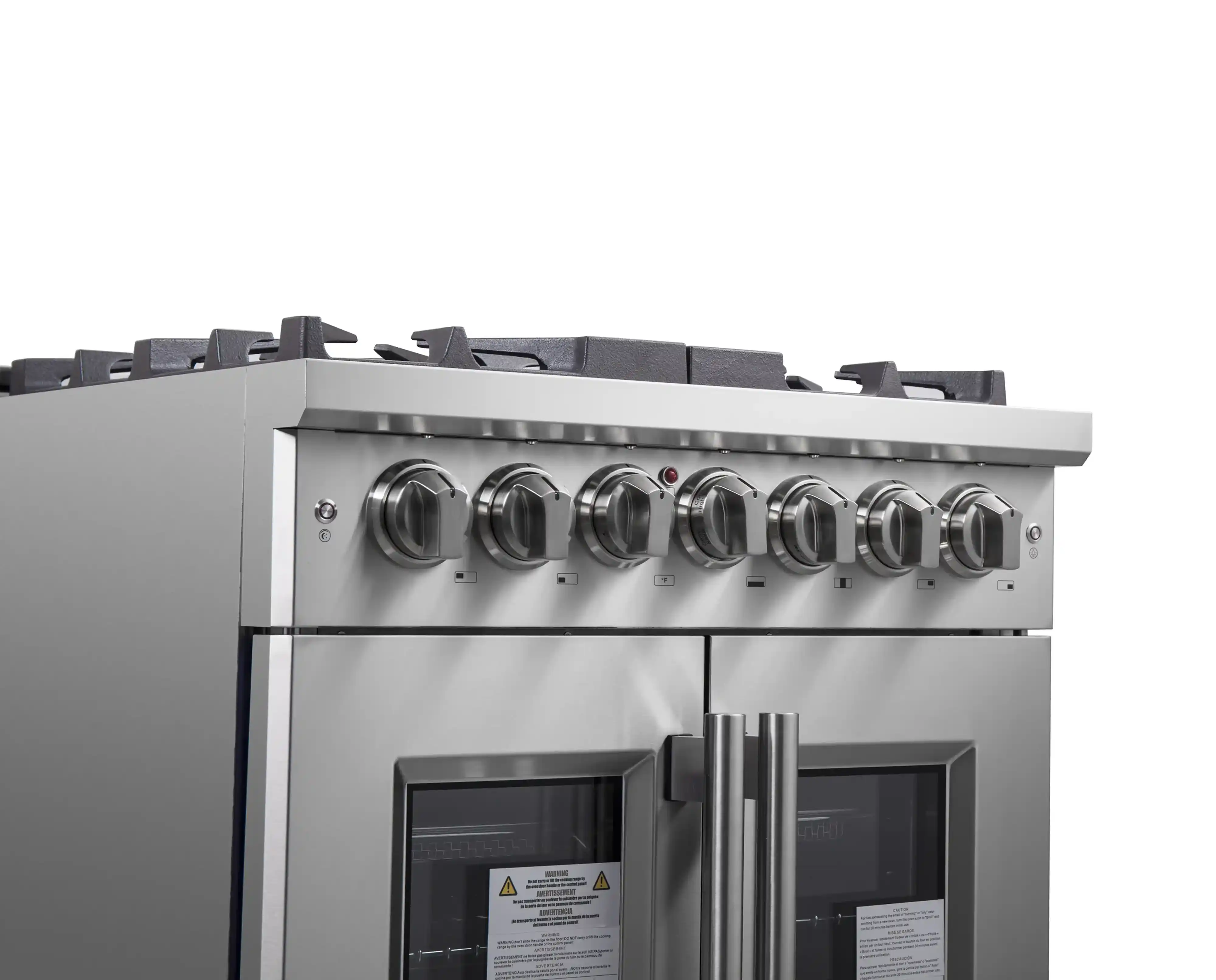 Forno Massimo 30-Inch Freestanding French Door Dual Fuel Range in Stainless Steel (FFSGS6325-30) - Image 11