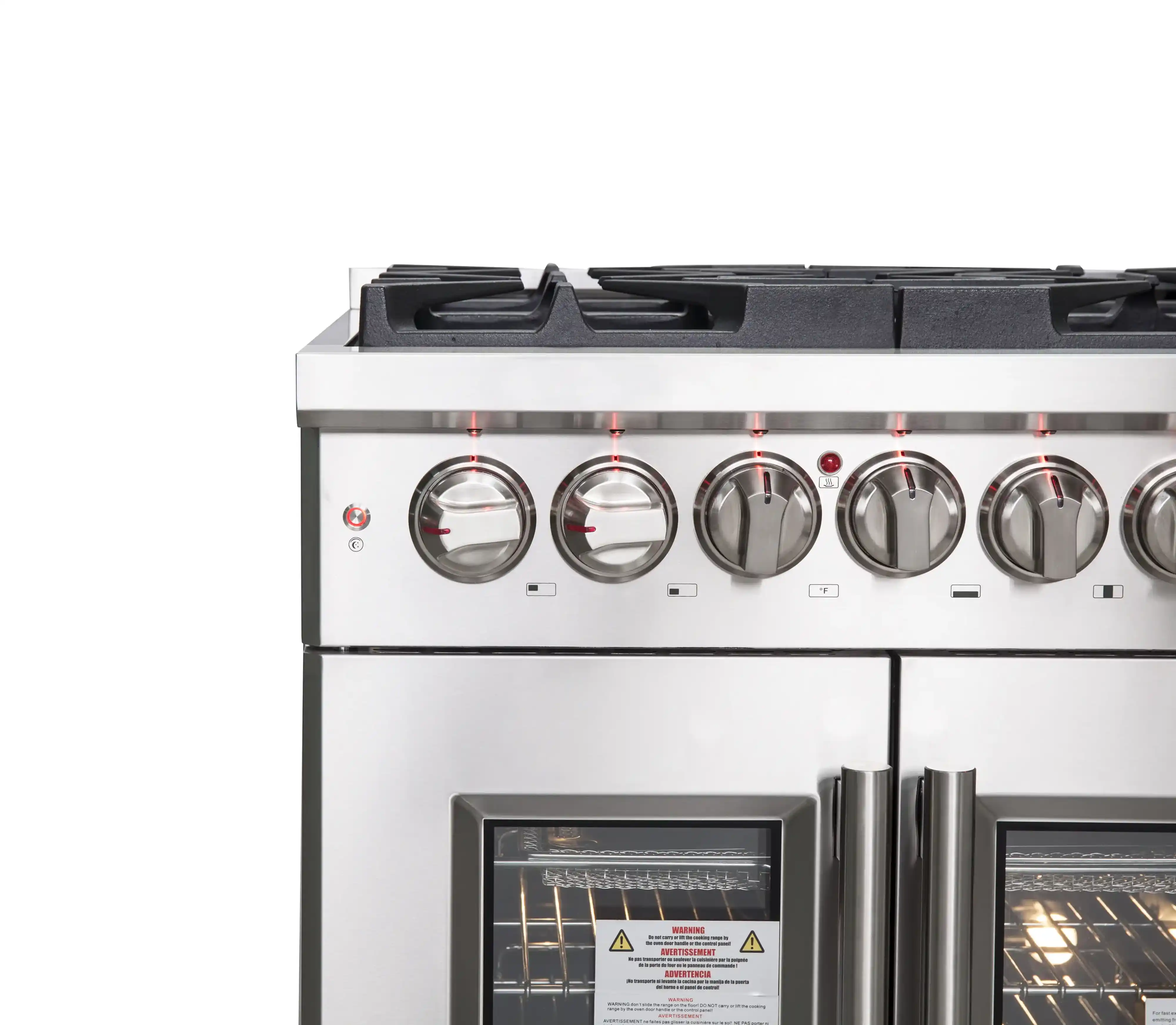 Forno Massimo 30-Inch Freestanding French Door Dual Fuel Range in Stainless Steel (FFSGS6325-30) - Image 15
