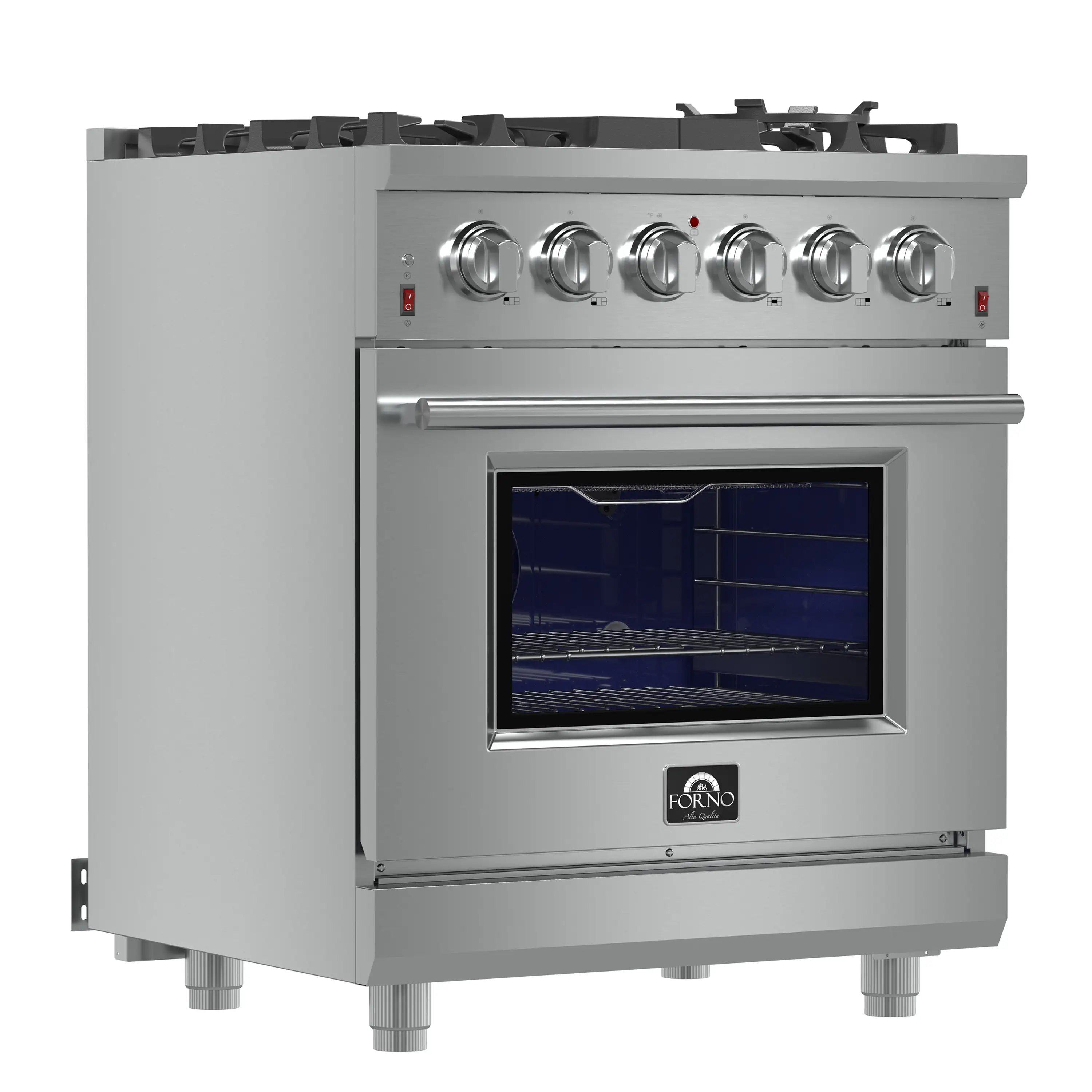 Forno Massimo 30-Inch Gas Range in Stainless Steel (FFSGS6239-30) - Image 4