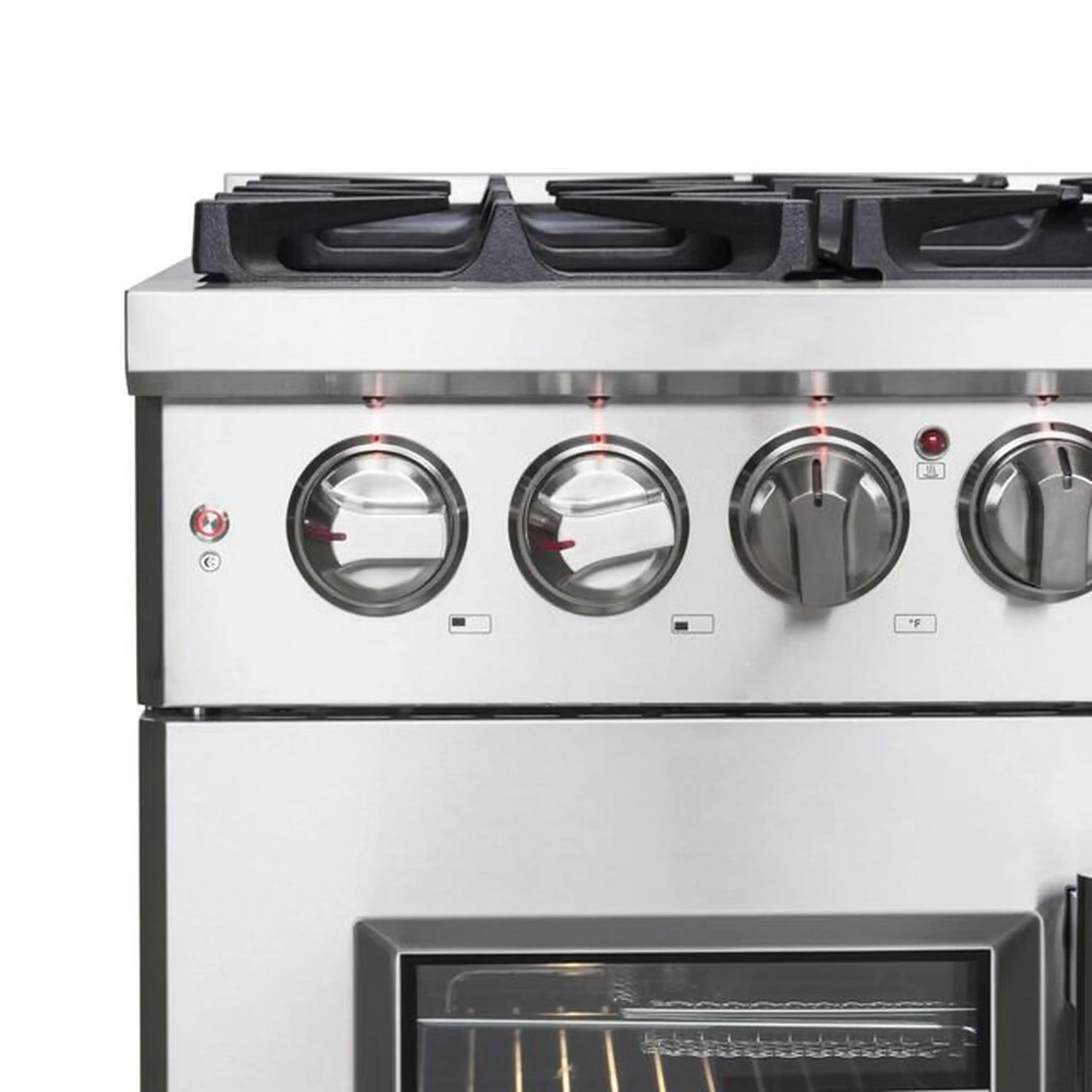 Forno Massimo 36-Inch Freestanding French Door Dual Fuel Range in Stainless Steel (FFSGS6325-36) - Image 8
