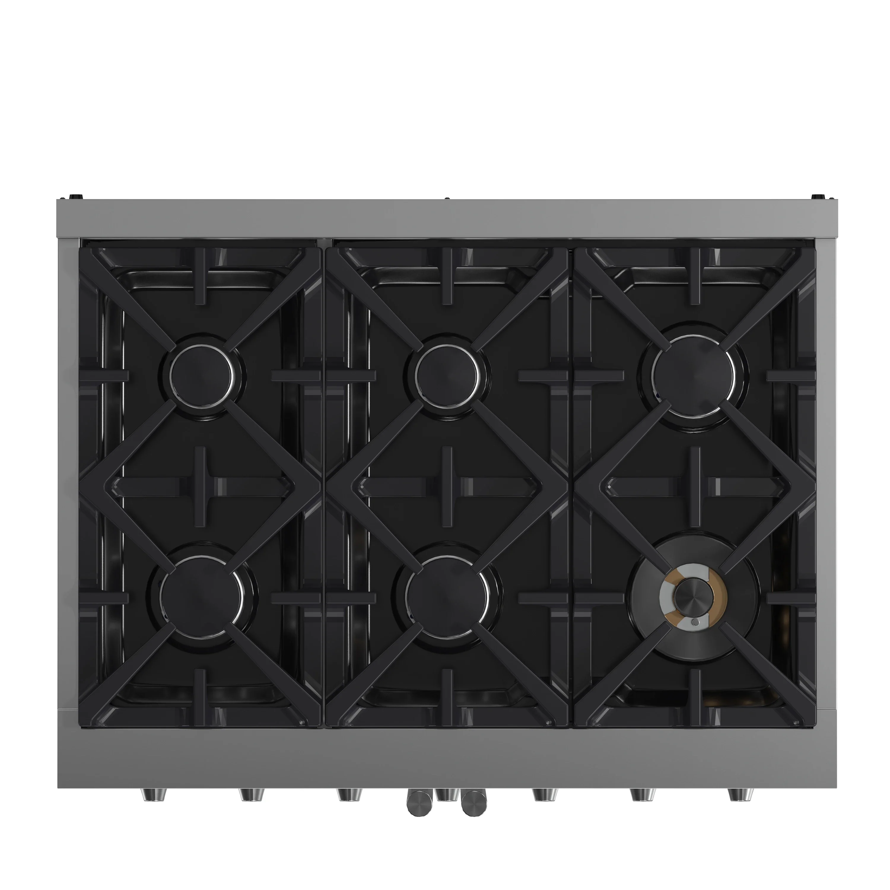 Forno Massimo 36-Inch French Door Gas Range in Stainless Steel (FFSGS6439-36) - Image 9