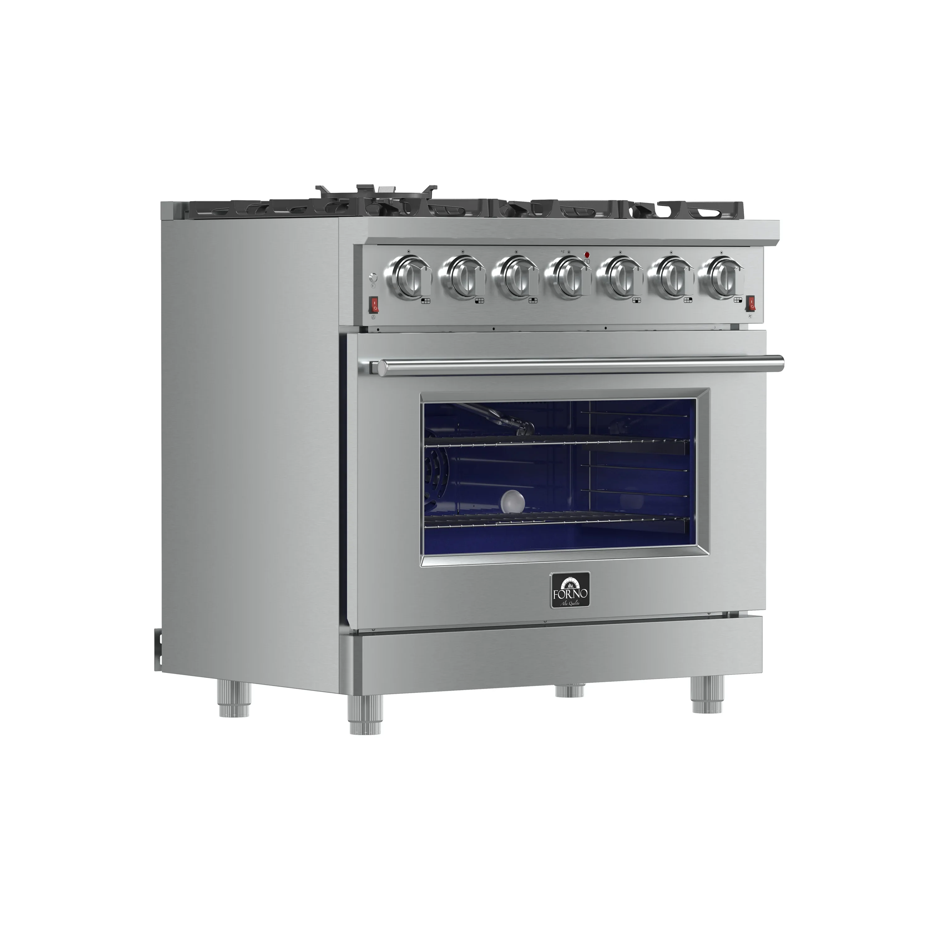 Forno Massimo 36-Inch Gas Range in Stainless Steel (FFSGS6239-36) - Image 3