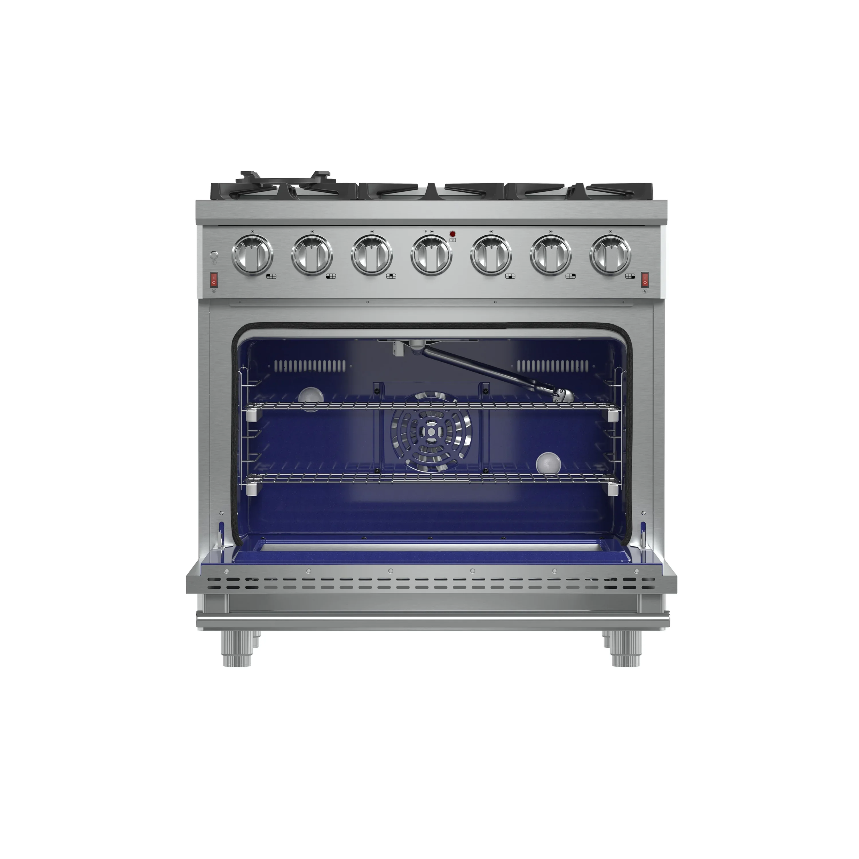 Forno Massimo 36-Inch Gas Range in Stainless Steel (FFSGS6239-36) - Image 6