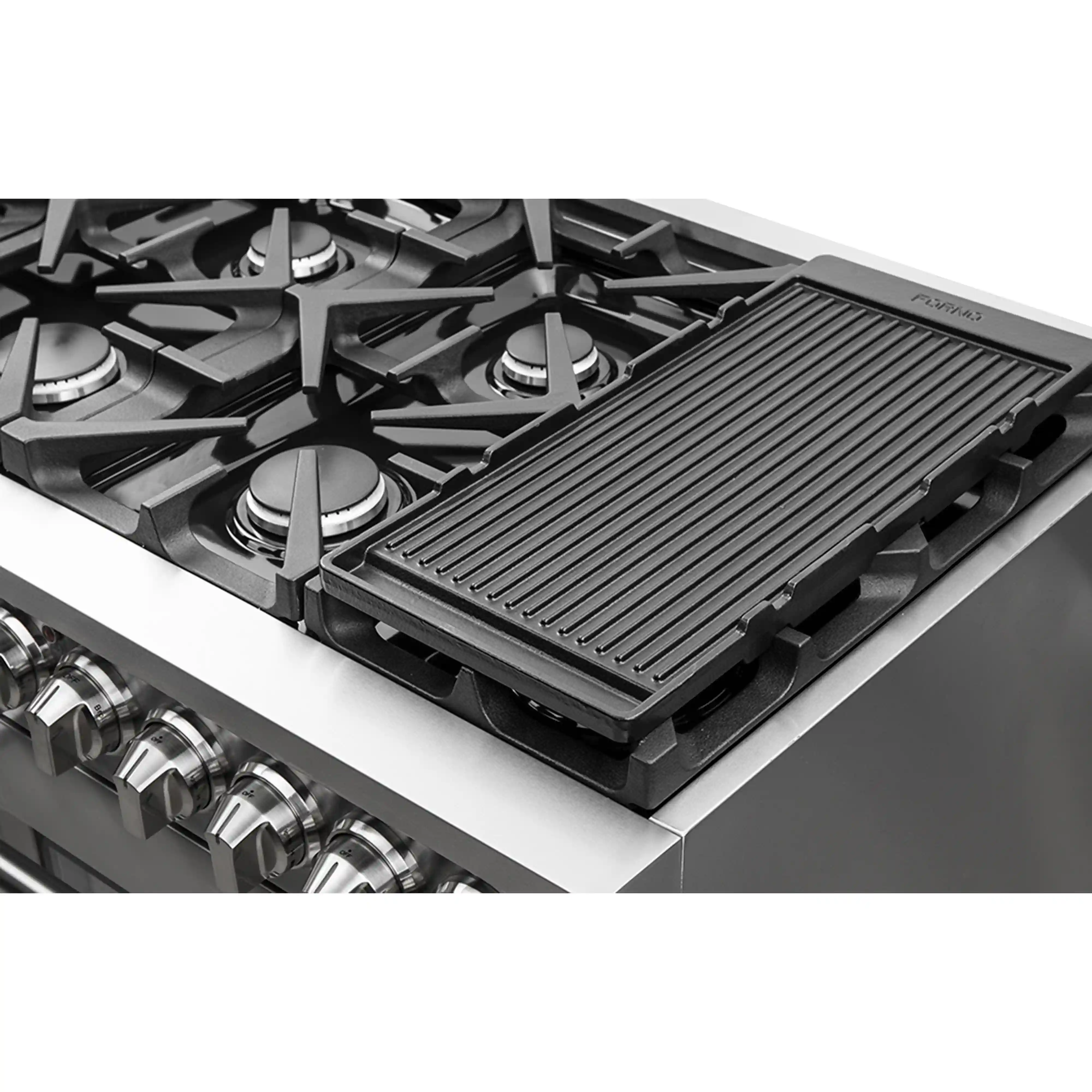 Forno Massimo 48-Inch Gas Range in Stainless Steel (FFSGS6239-48) - Image 5