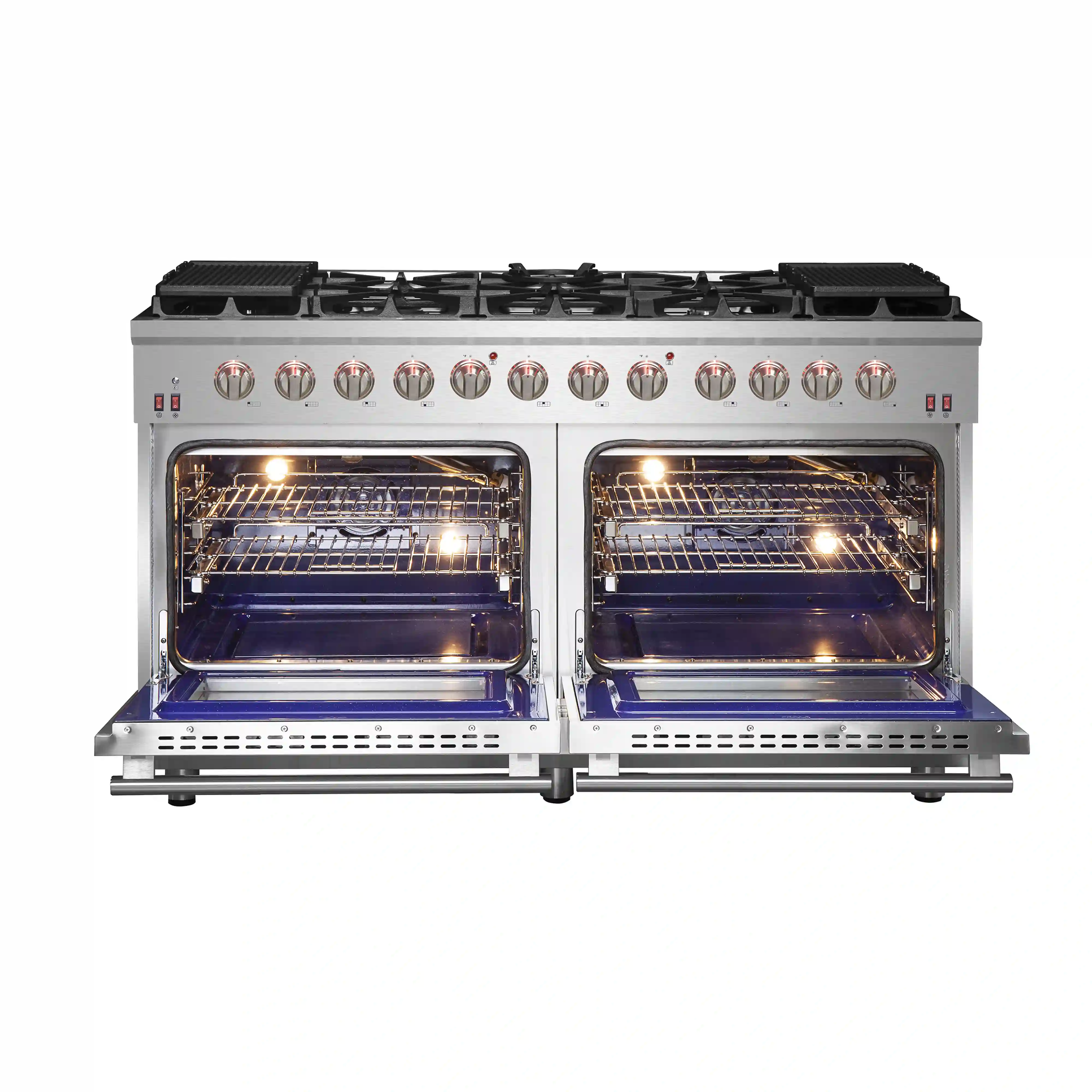 Forno Massimo 60-Inch Gas Range in Stainless Steel (FFSGS6239-60) - Image 3