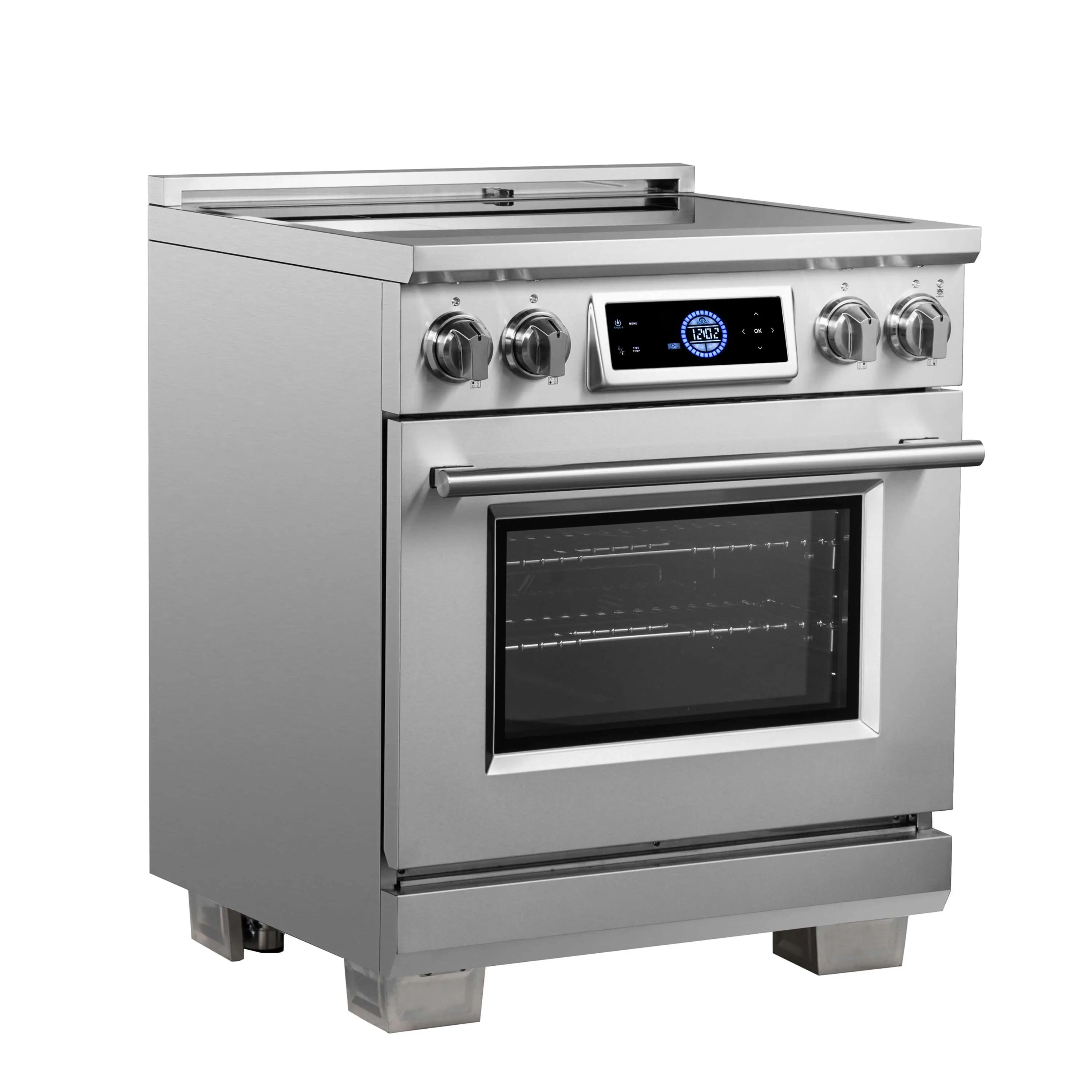 Forno Maximus 30-Inch Induction Range with Air Fryer in Stainless Steel (FFSIN0968-30) - Image 3