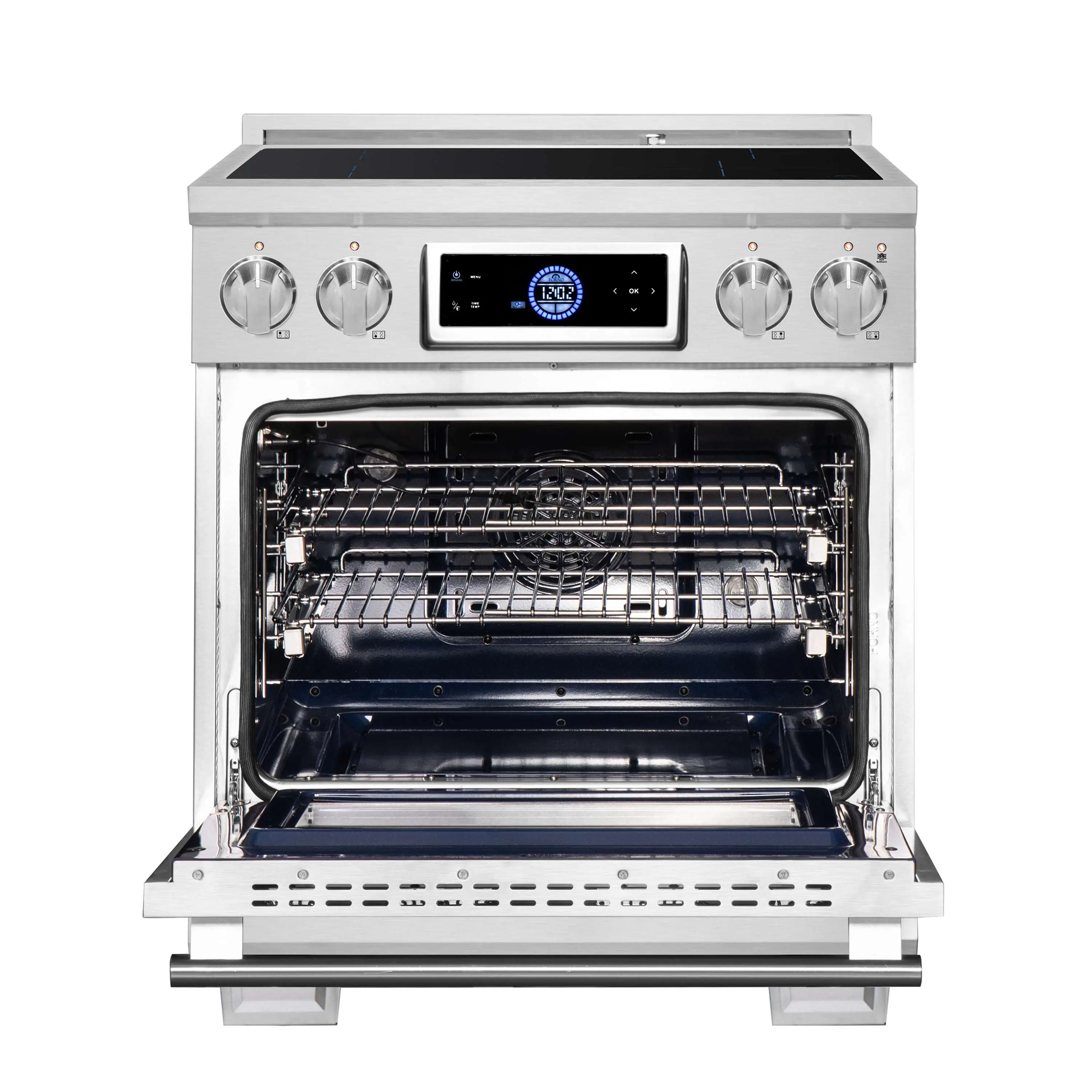 Forno Maximus 30-Inch Induction Range with Air Fryer in Stainless Steel (FFSIN0968-30) - Image 5