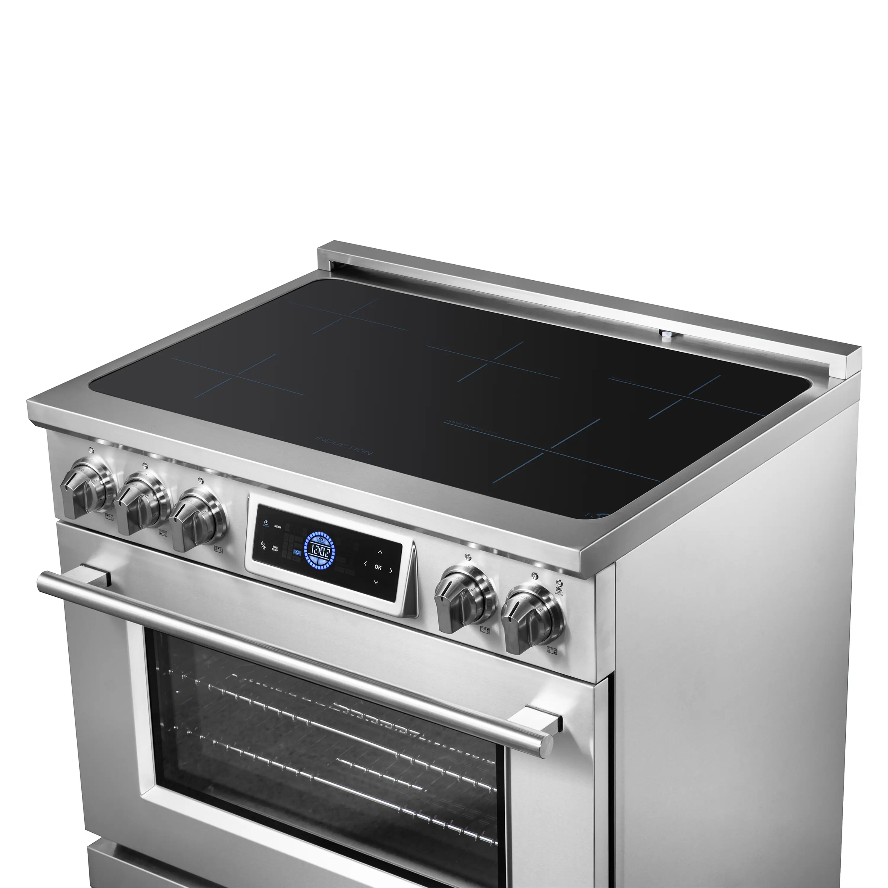 Forno Maximus 36-Inch Induction Range with Air Fryer in Stainless Steel (FFSIN0968-36) - Image 14