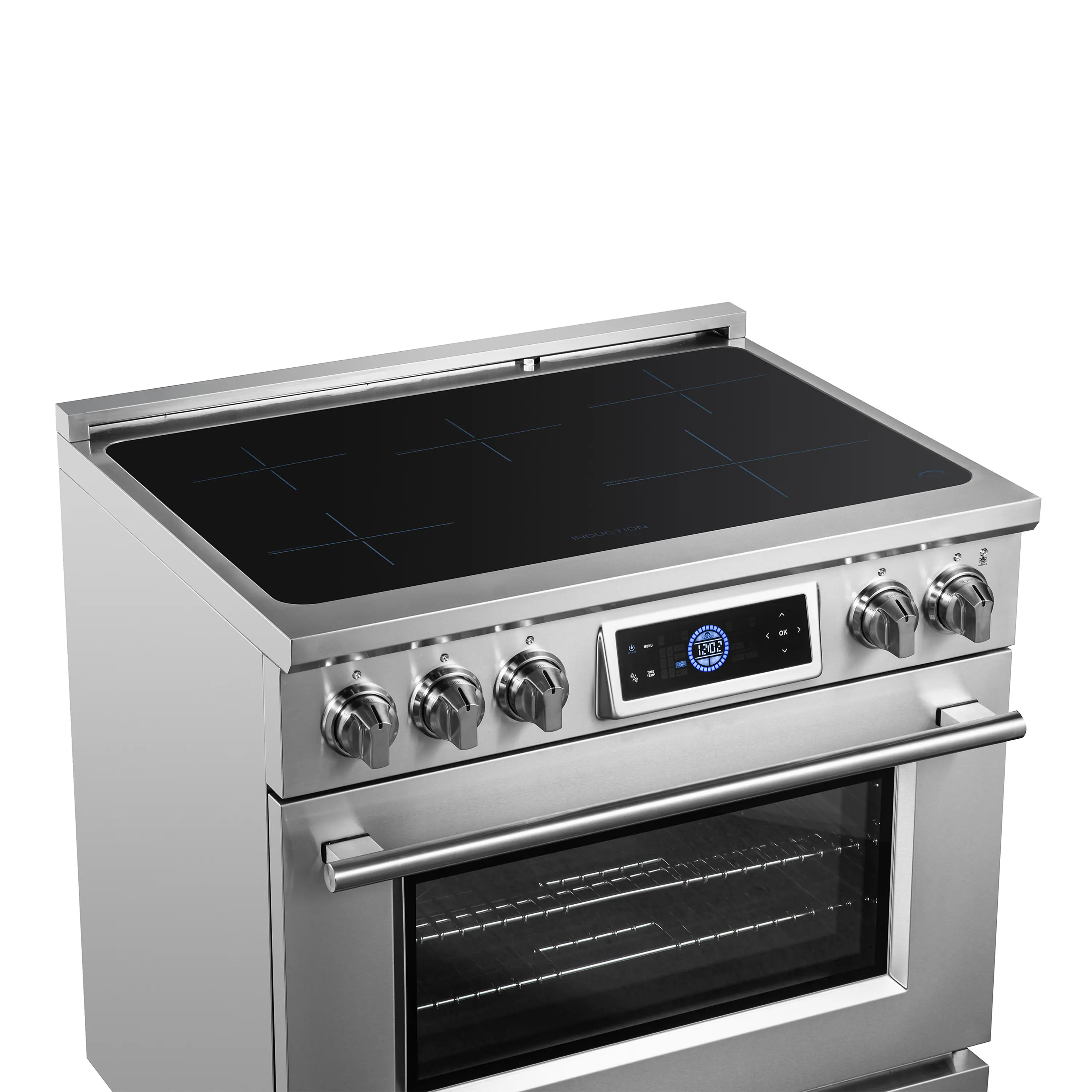 Forno Maximus 36-Inch Induction Range with Air Fryer in Stainless Steel (FFSIN0968-36) - Image 8