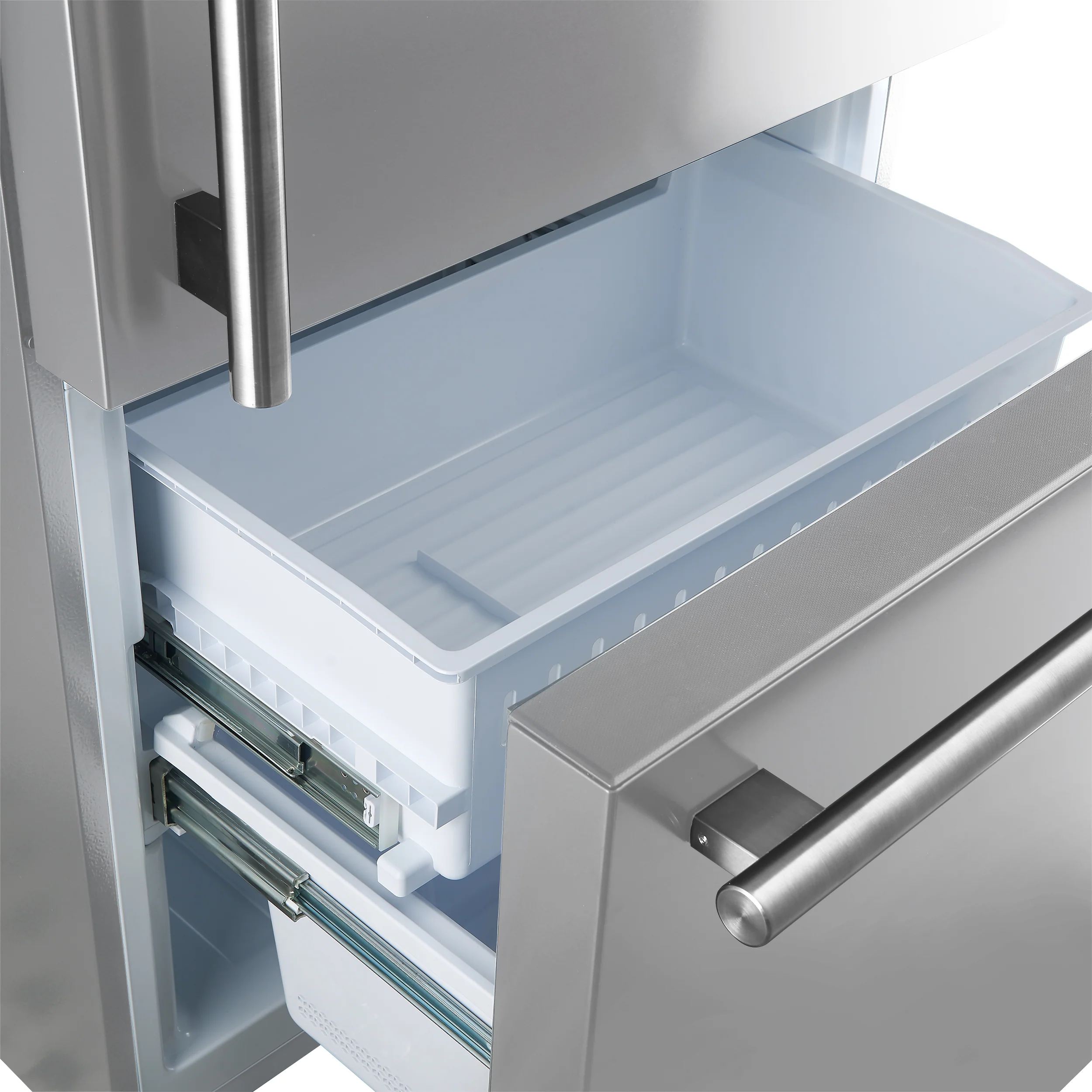 Forno Milano Espresso 31-Inch 17.2 cu. ft. Refrigerator and Bottom Freezer in Stainless Steel, Right Hinge (FFFFD1785-31S) - Image 9