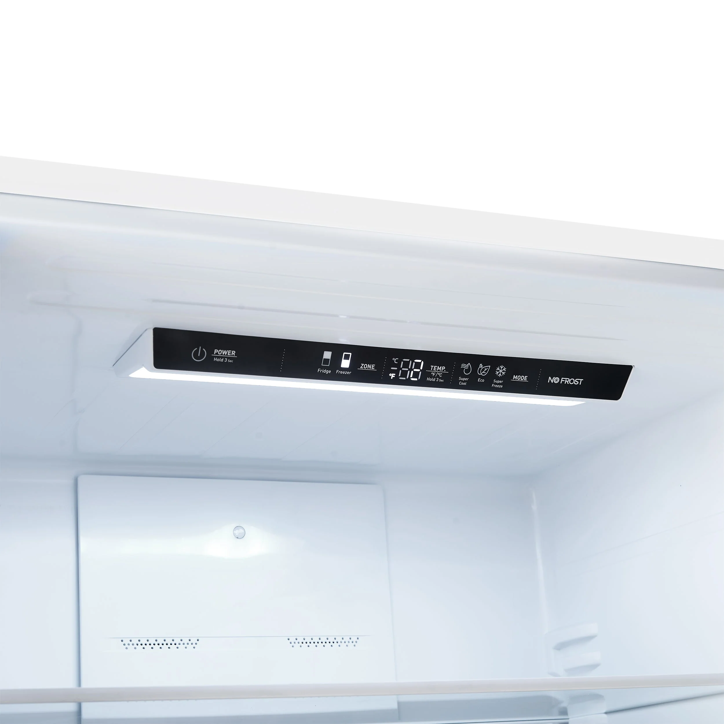 Forno Milano Espresso 31-Inch 17.2 cu. ft. Refrigerator and Bottom Freezer in White with Antique Brass Handle, Right Hinge (FFFFD1785-31WHT) - Image 9