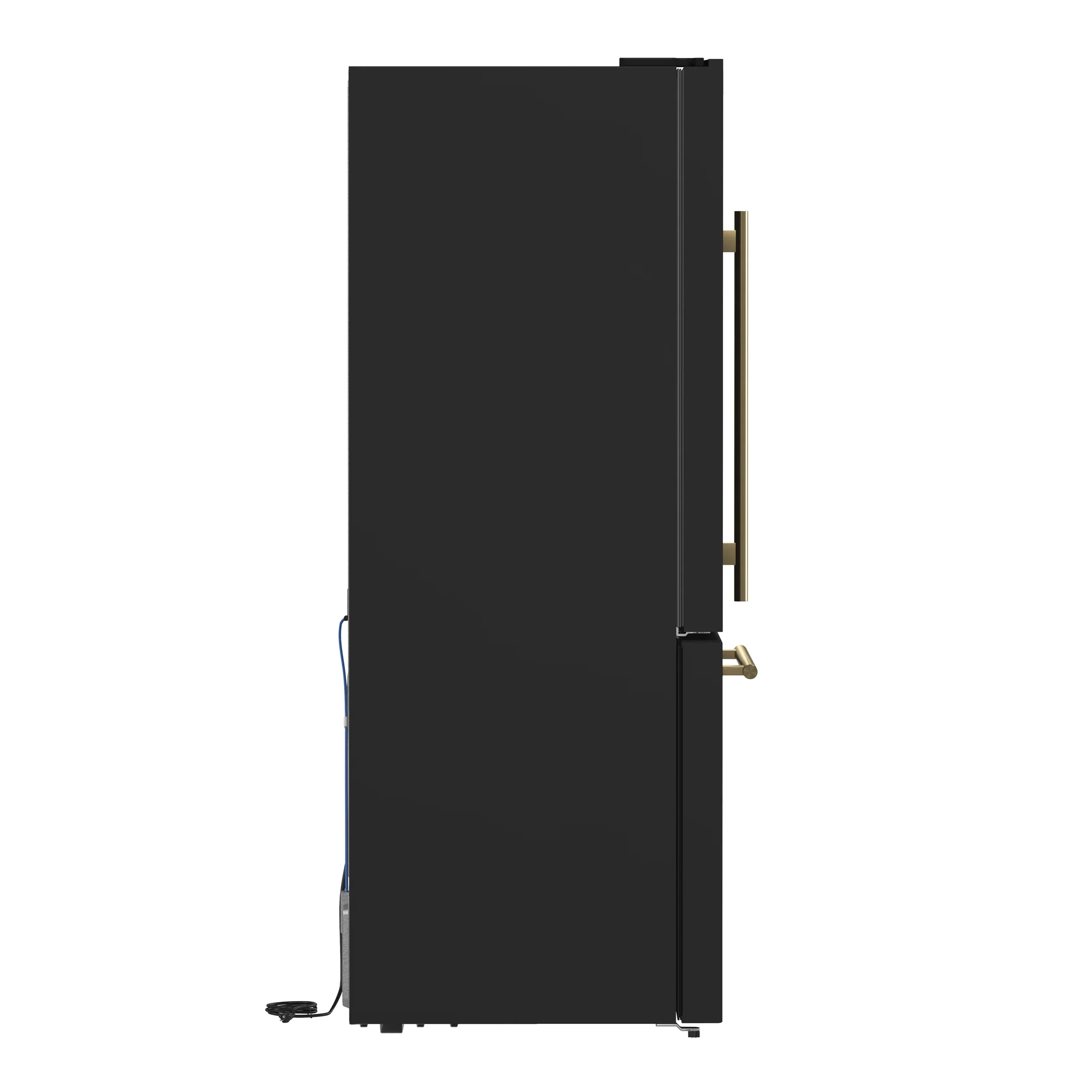 Forno Milano Espresso Package - 62-Inch, 34.4 cu. ft. Refrigerators with Bottom Freezers in Black with Antique Brass Handle (FFFFD1787-60BLK) - Image 5