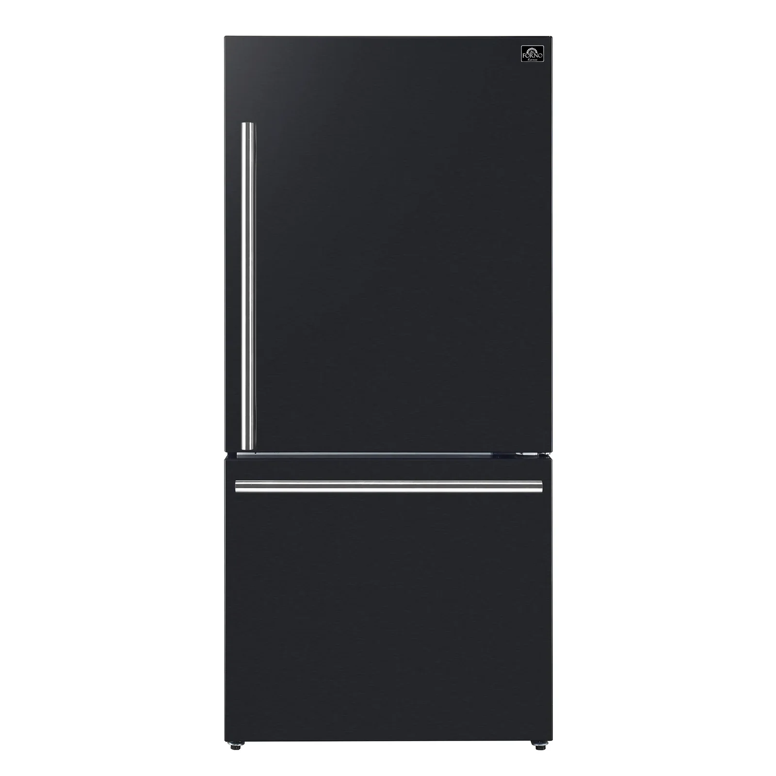 Forno Milano Espresso Package - 62-Inch, 34.4 cu. ft. Refrigerators with Bottom Freezers in Black with Stainless Steel Handle (FFFFD1787-60BLK) - Image 13