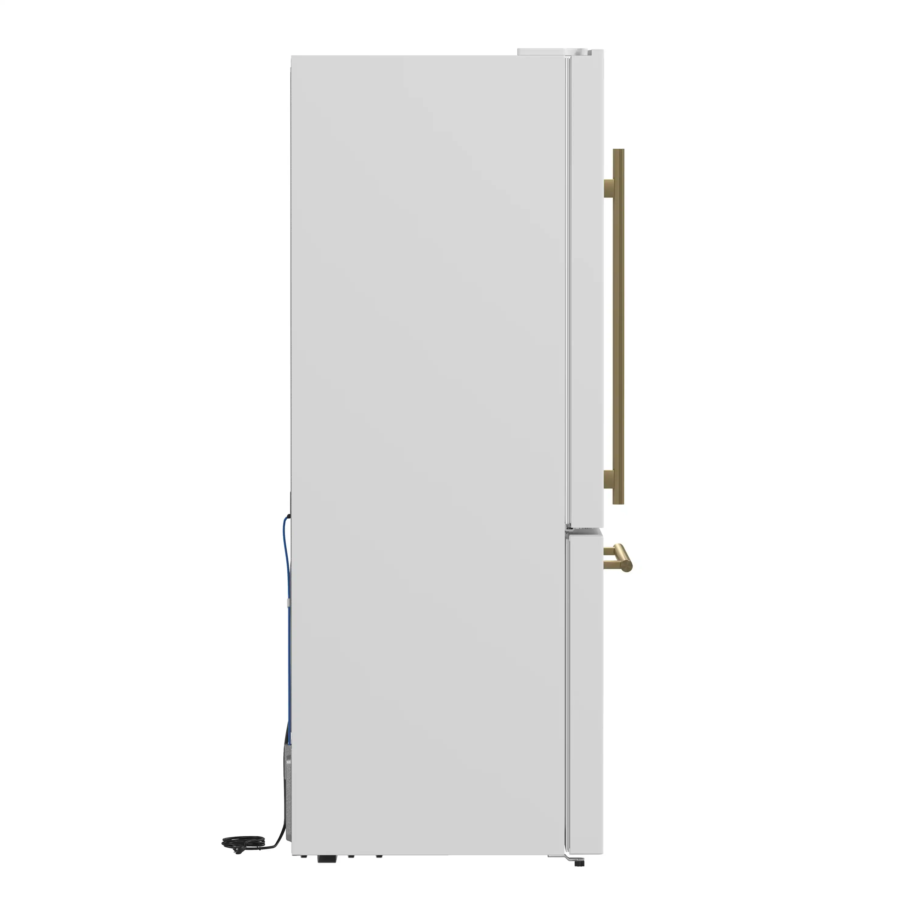 Forno Milano Espresso Package - 62-Inch, 34.4 cu. ft. Refrigerators with Bottom Freezers in White with Antique Brass Handle (FFFFD1787-60WHT) - Image 19