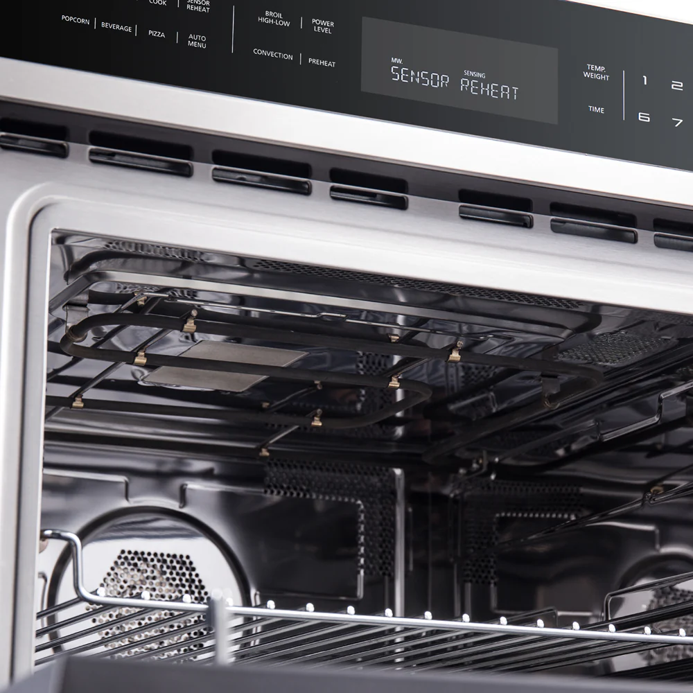 Forno Oliena Espresso 30-Inch Built-In 1.6 Cu. Ft. Microwave Oven in Stainless Steel with Stainless Steel Trim (FMWDR3093-30) - Image 5