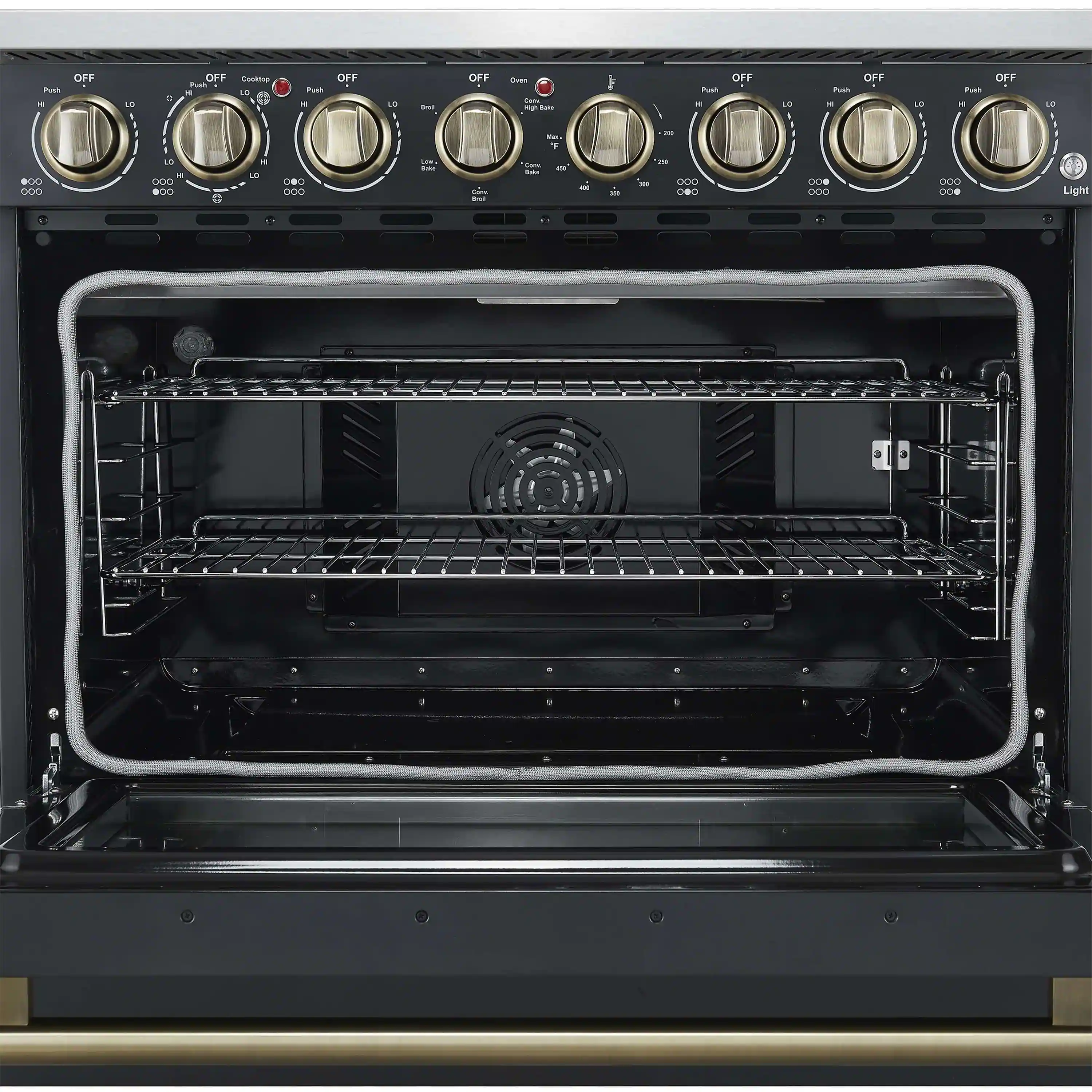Forno Paolo 36-Inch Freestanding Electric Range with 5.44 Cu.Ft True Convection Oven in Black (FFSEL6011-36BLK) - Image 8