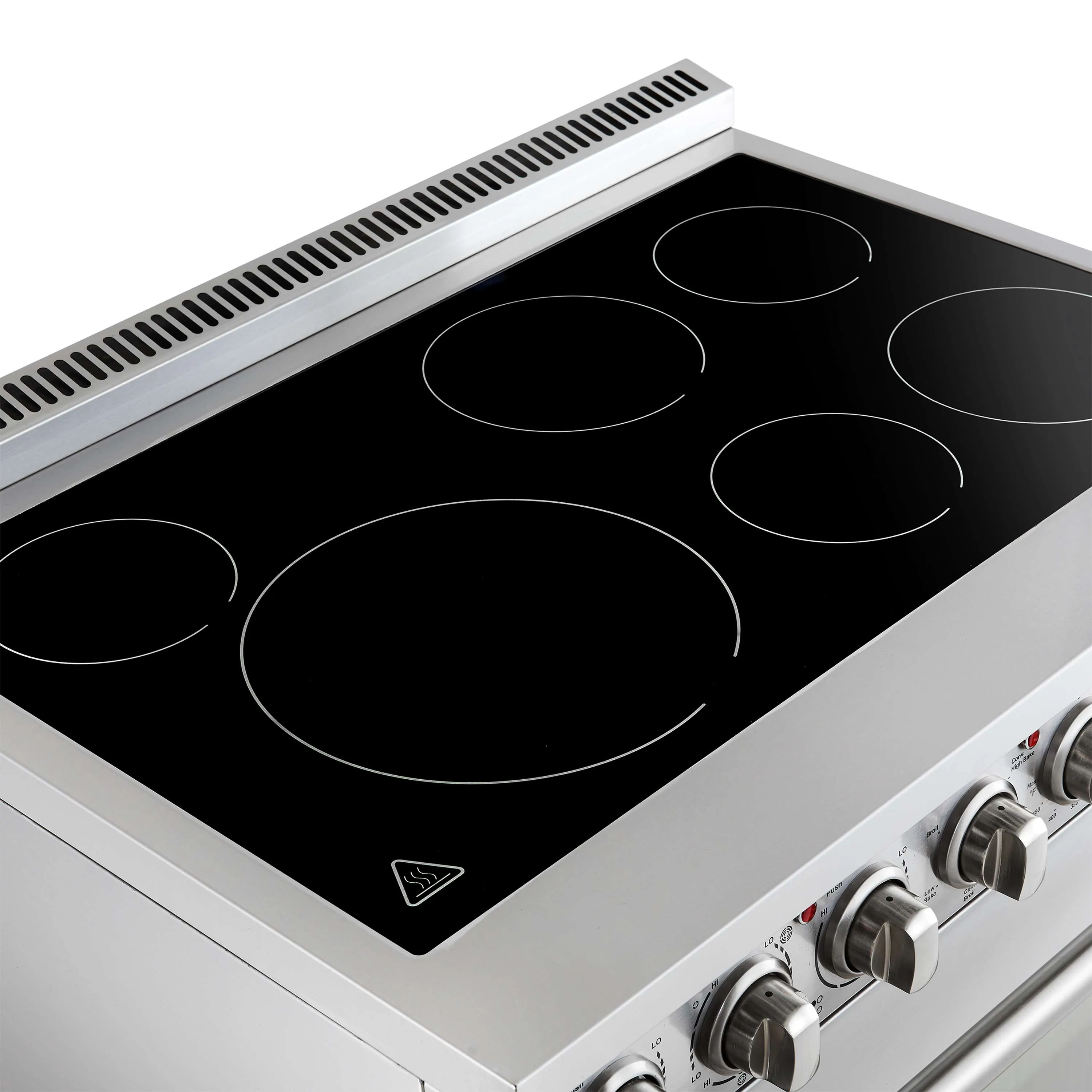Forno Paolo 36-Inch Freestanding Electric Range with 5.44 Cu.Ft True Convection Oven in Stainless Steel (FFSEL6011-36) - Image 7