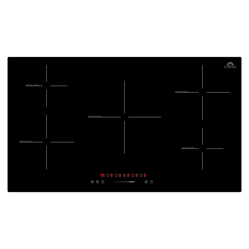Forno  Parco 36-Inch Induction Cooktop, 5 Zones, 10200W, Touch Control, 9 Power Levels & Booster Function (FCTIN0583-36) - Image 3
