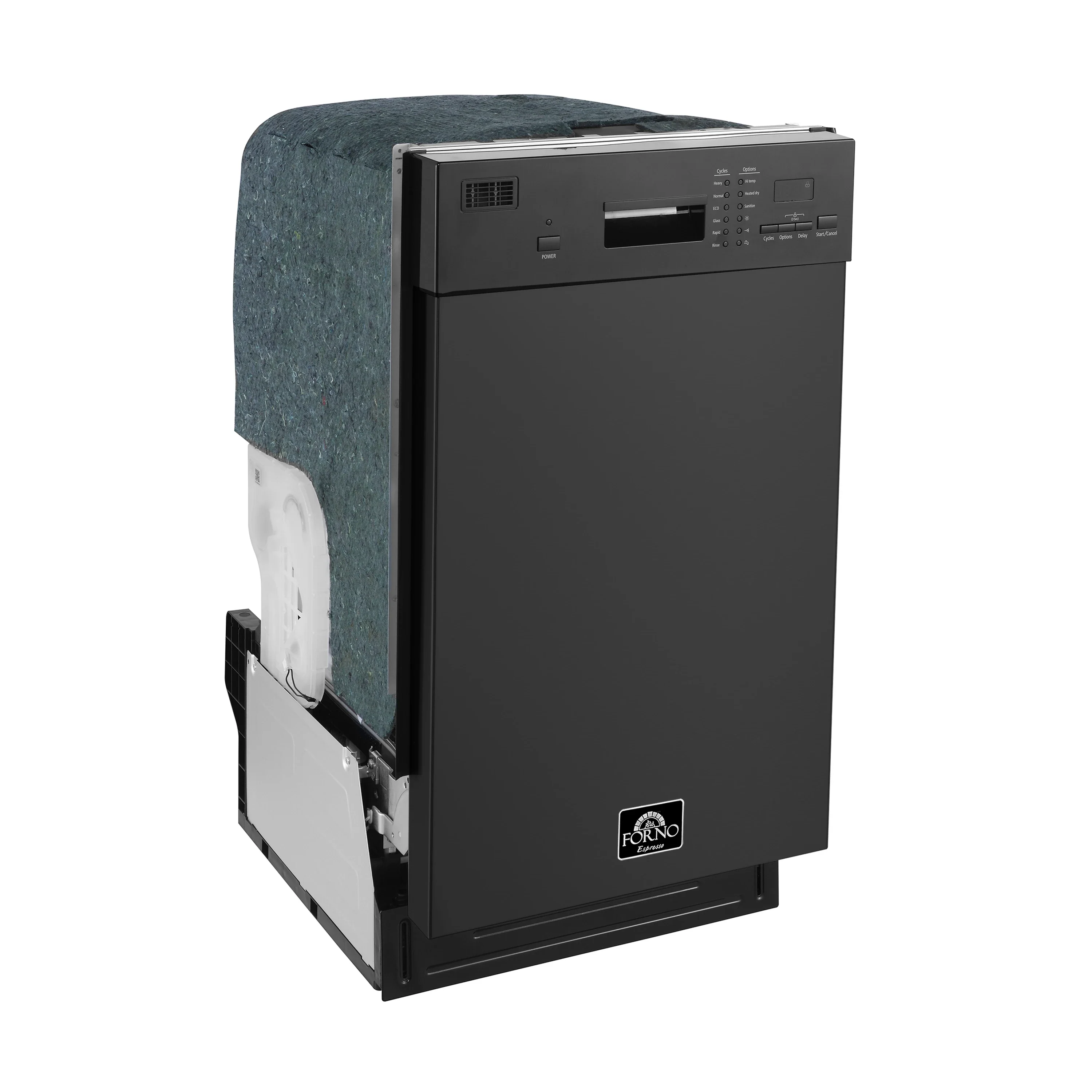 Forno Polo 18-Inch Dishwasher in Black (FDWBI8041-18BLK) - Image 3
