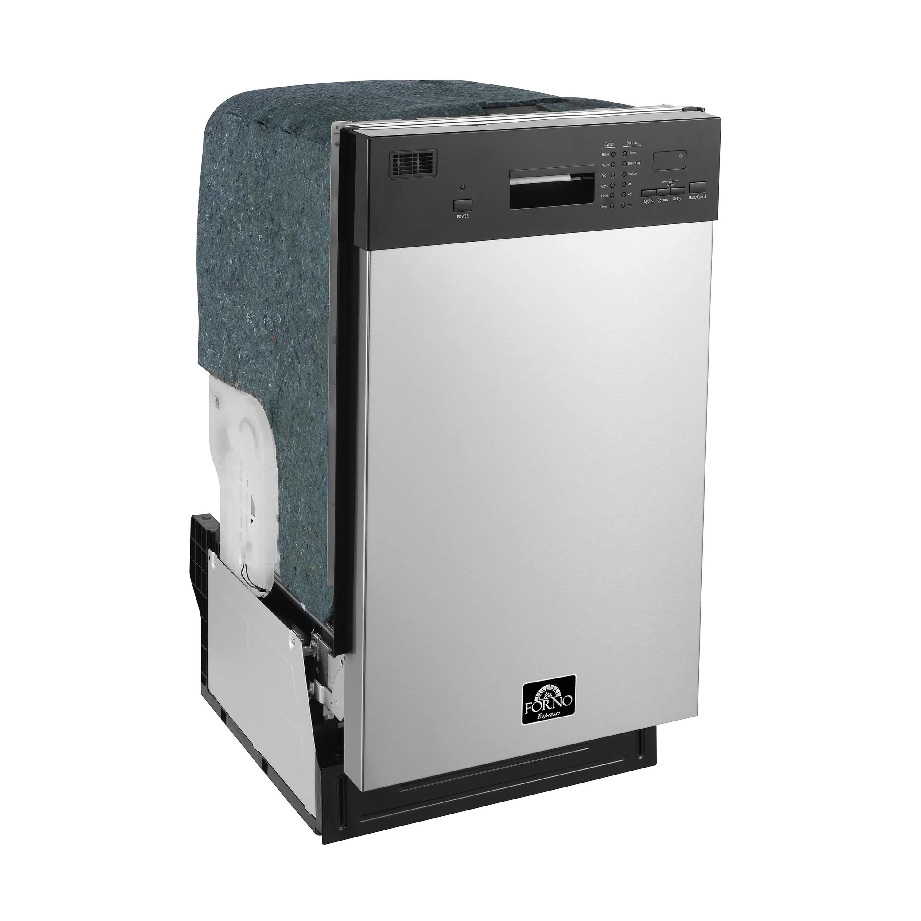 Forno Polo 18-Inch Dishwasher in Stainless Steel (FDWBI8041-18S) - Image 3