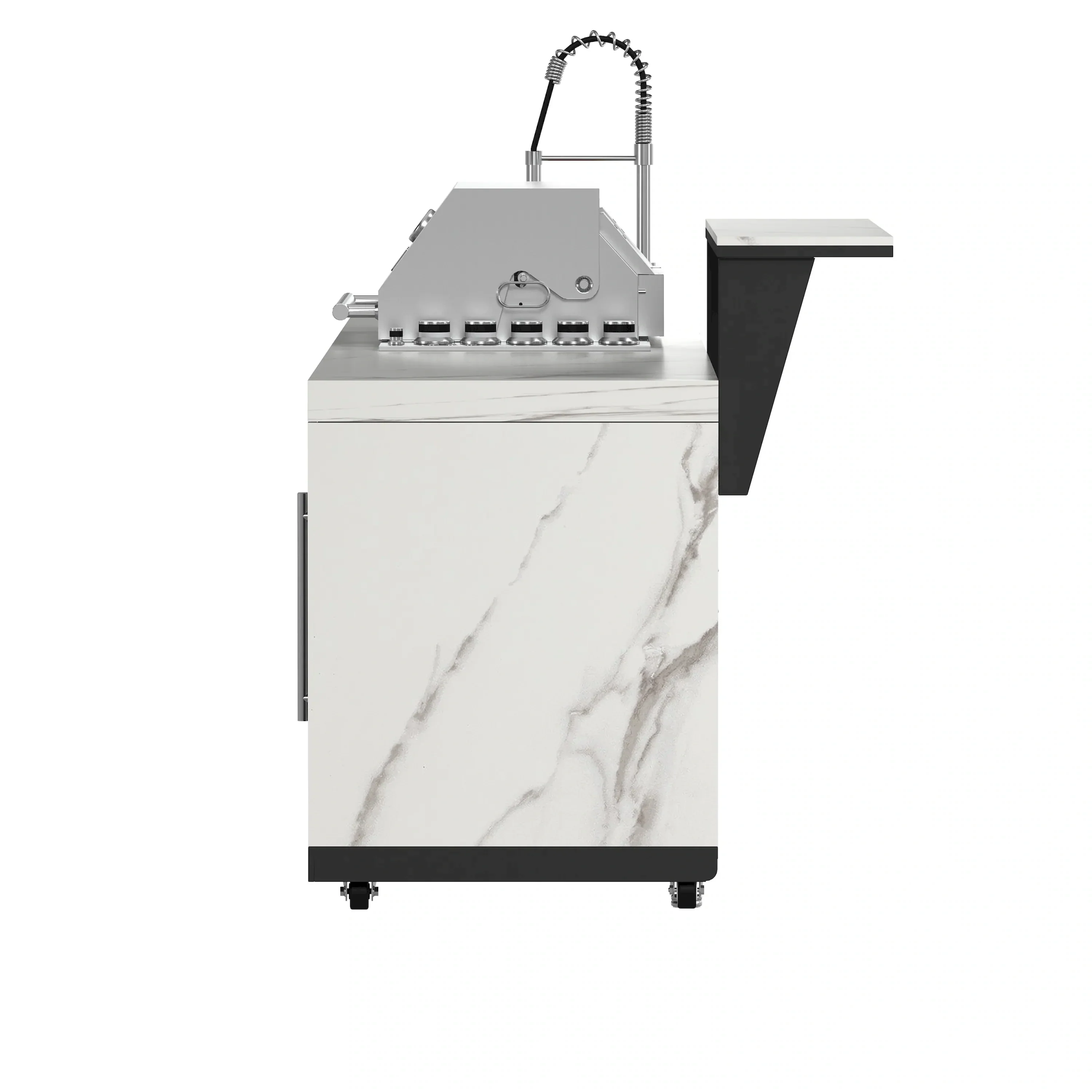 Forno Rimini Outdoor Kitchen 30-Inch BBQ 62,000 BTU, 4.8 cu.ft. Beverage Center, Stainless Steel Sink, White Countertops (FODKT2575WHT) - Image 18