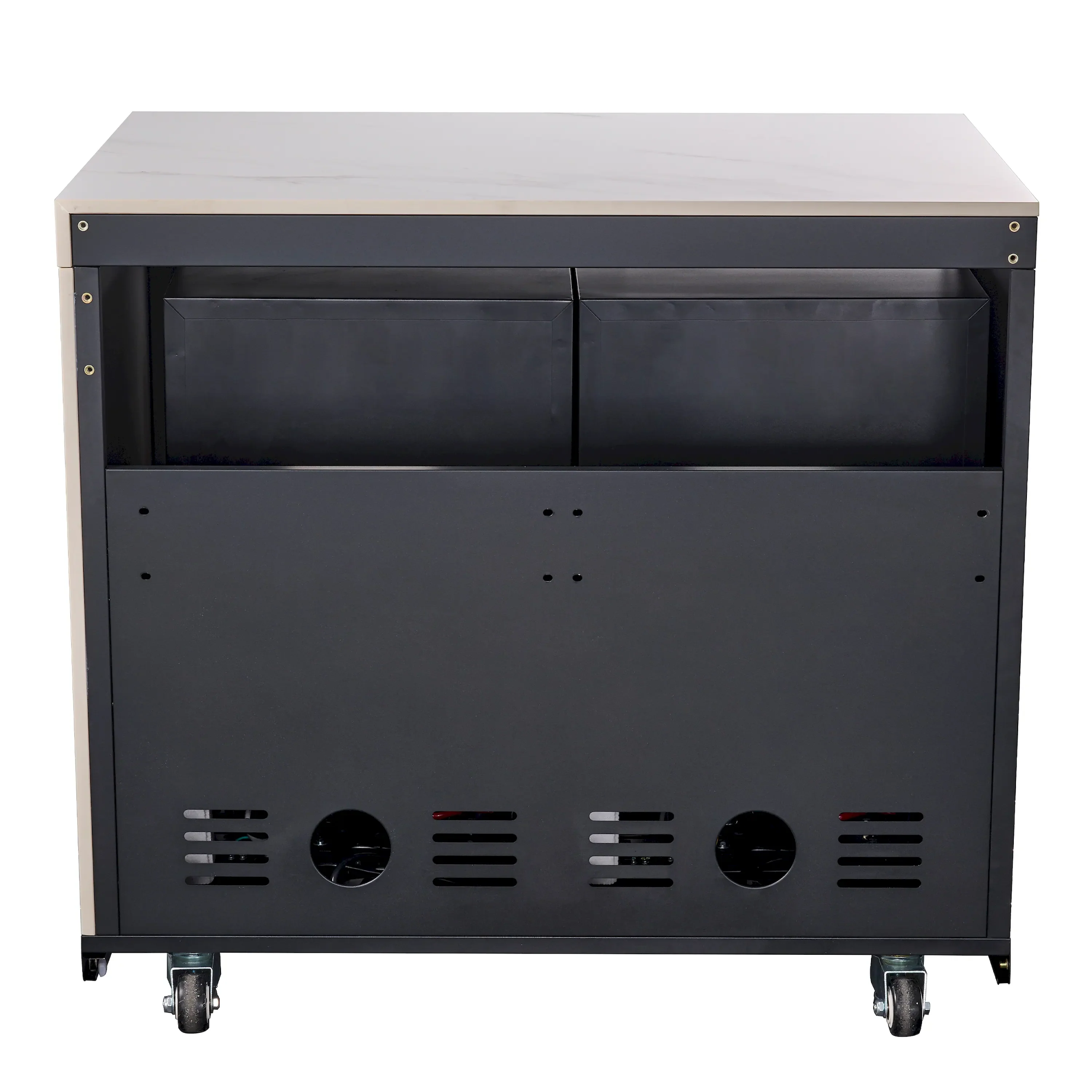 Forno Rimini Outdoor Kitchen 30-Inch BBQ 62,000 BTU, 4.8 cu.ft. Beverage Center, Stainless Steel Sink, White Countertops (FODKT2575WHT) - Image 22