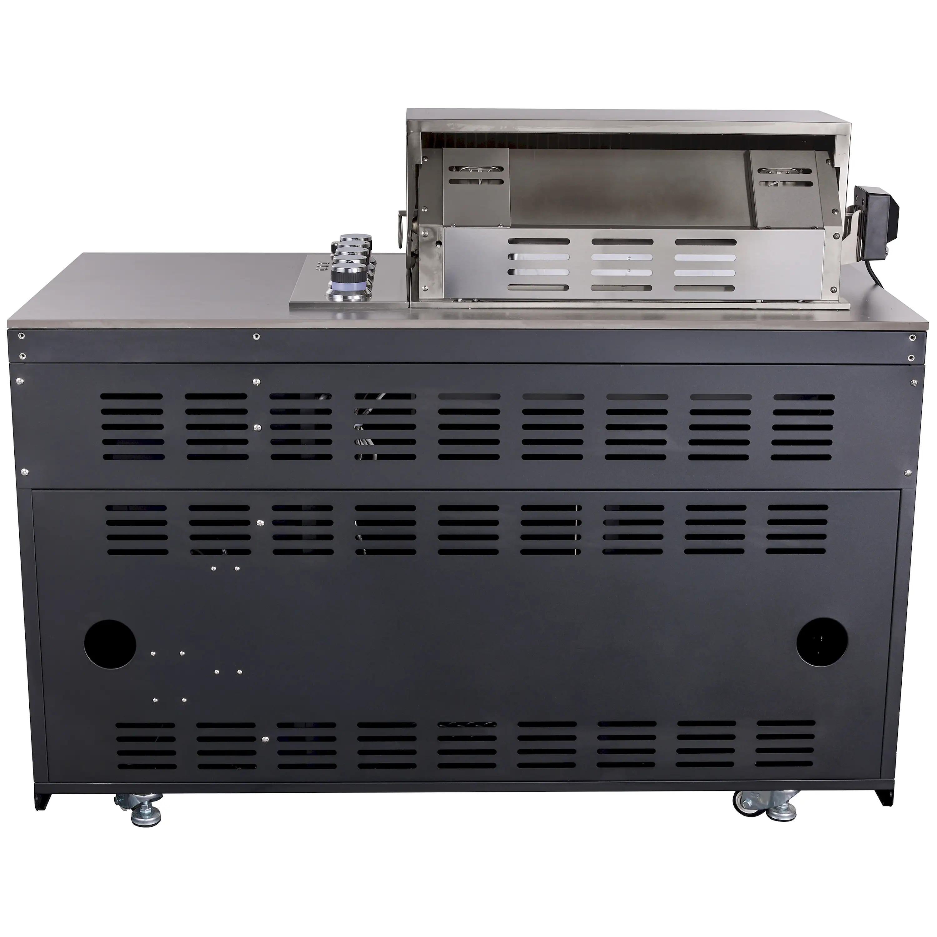Forno Rimini Outdoor Kitchen 30-Inch BBQ 62,600 BTU, 3 Burners with Sear & Rotisserie, 2.4 cu.ft. Beverage Center, Stainless Steel Sink, Black Cabinets & Gray Sintered Stone Countertop (FODKT2544BLK) - Image 12