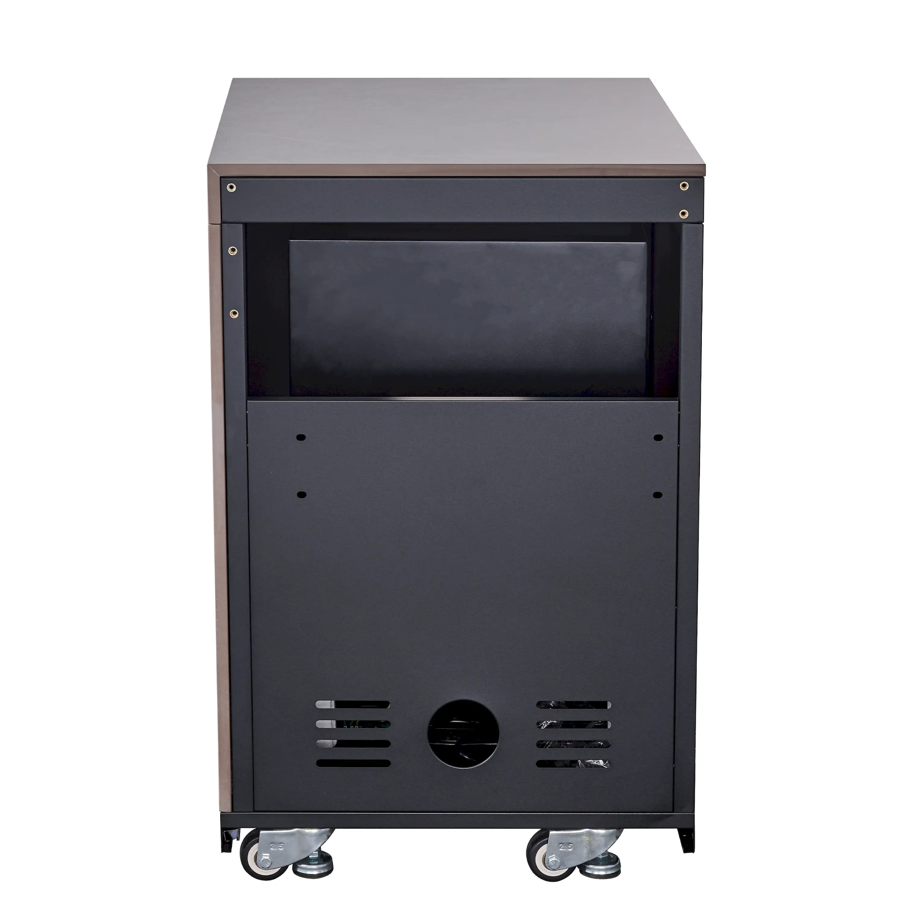 Forno Rimini Outdoor Kitchen 30-Inch BBQ 62,600 BTU, 3 Burners with Sear & Rotisserie, 2.4 cu.ft. Beverage Center, Stainless Steel Sink, Black Cabinets & Gray Sintered Stone Countertop (FODKT2544BLK) - Image 23