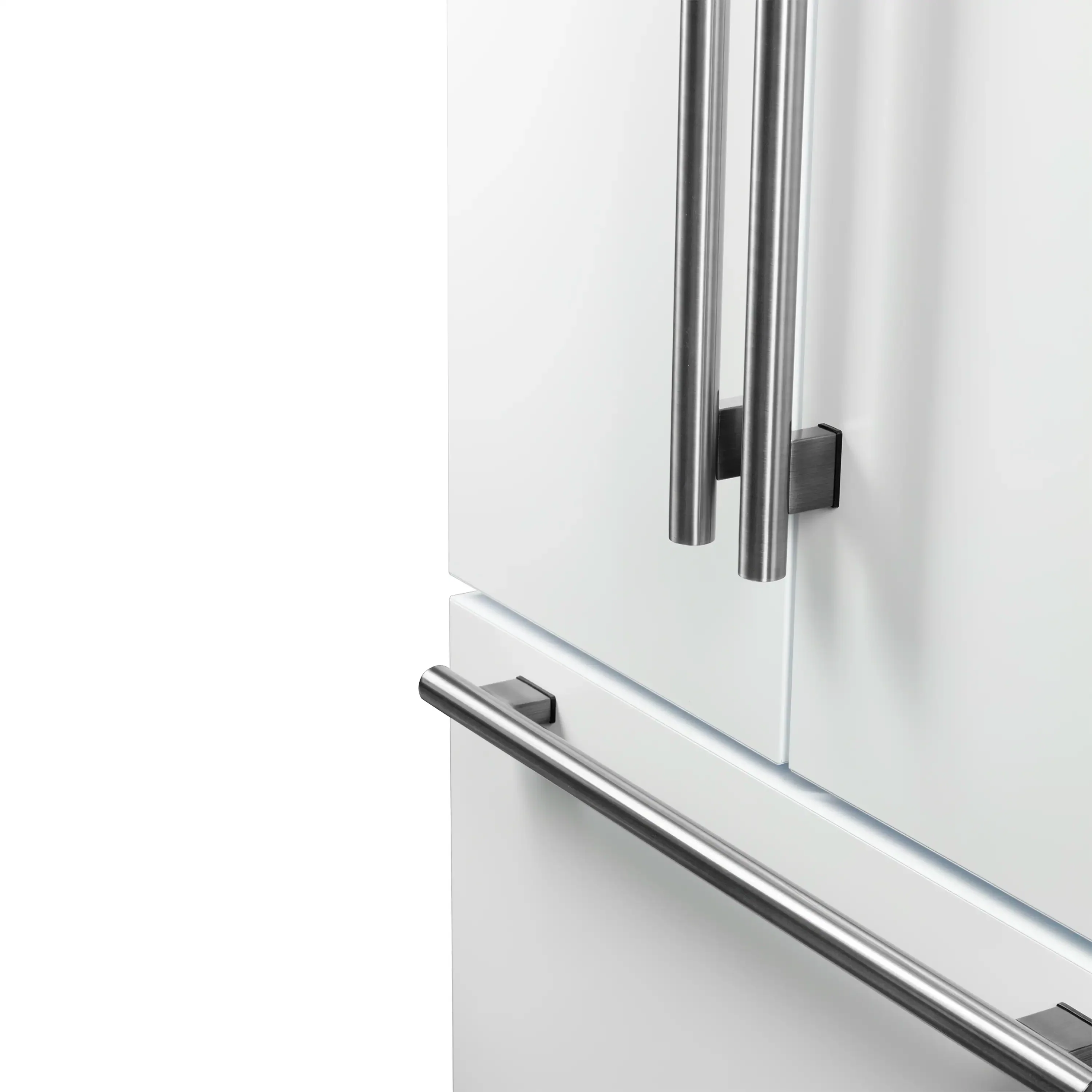 Forno Rivello 36-Inch French Door 27.4 Cu. Ft. Refrigerator with Internal Water Dispenser in White with Stainless Steel Handles (FFFFD1783-36WHT) - Image 3