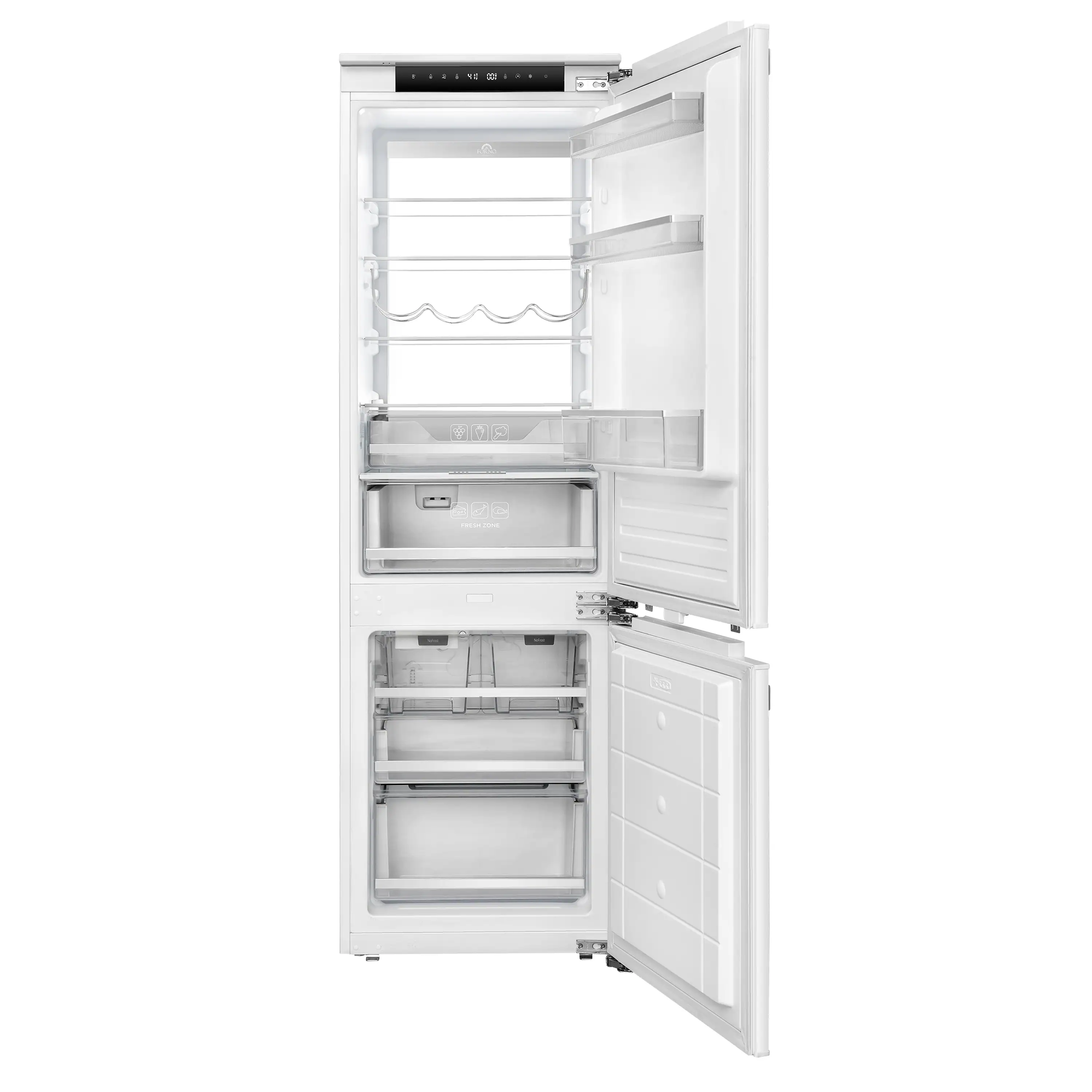 Forno Rivestito 22-Inch 8.3 Cu. Ft. Bottom Freezer Refrigerator in Panel Ready with Ice Maker, Total No Frost, Fast Cool & Fast Freeze (FFRBI1704-21) - Image 3