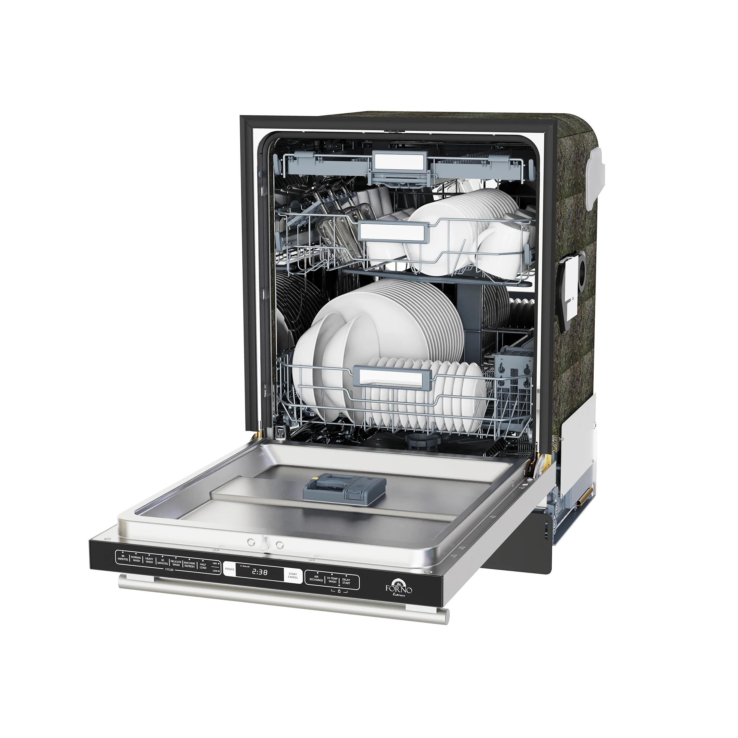 Forno Romano 24-Inch Built-In Dishwasher in Stainless Steel (FDWBI8035-24S) - Image 5